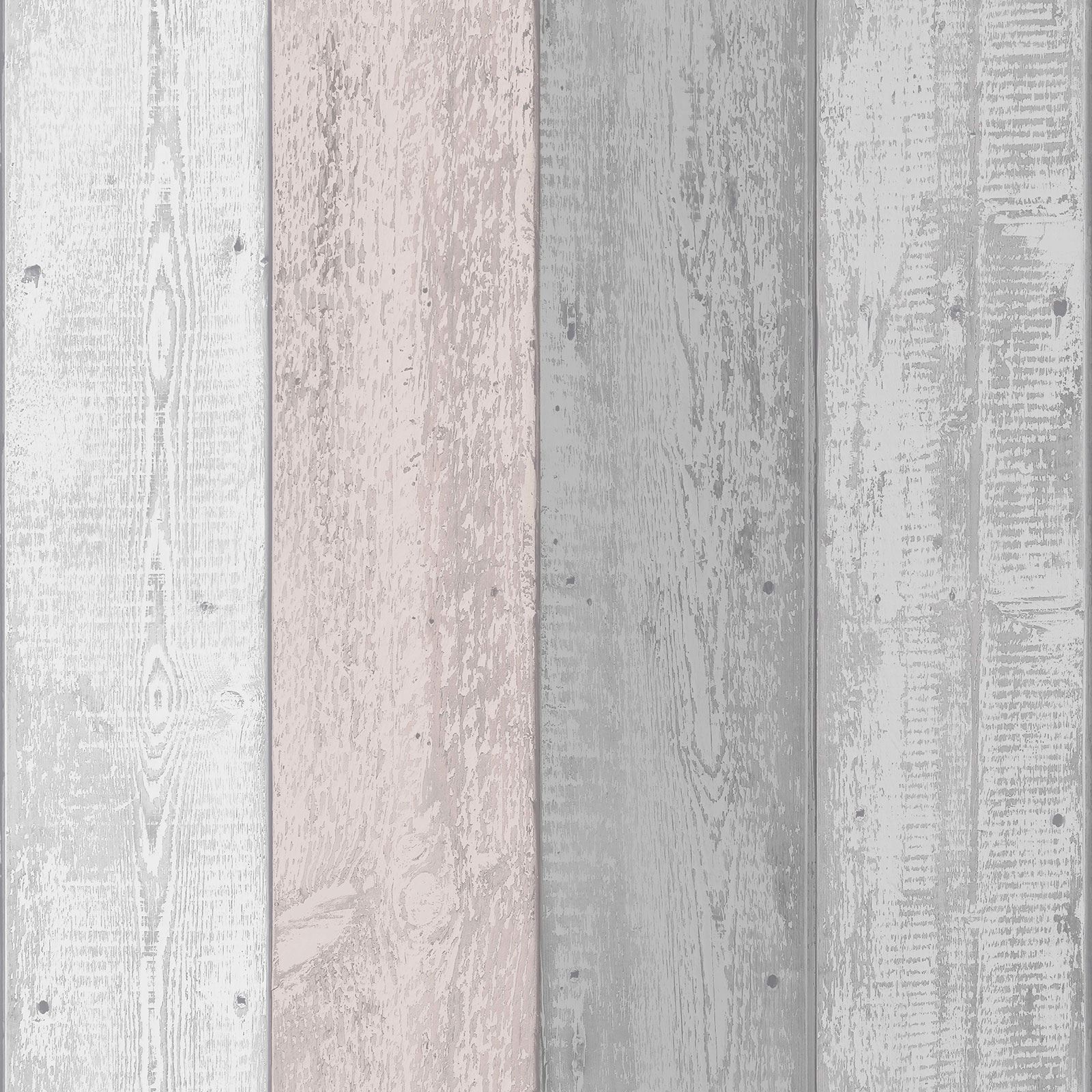 WOOD EFFECT WALLPAPER PANELS WHITE WASHED DISTRESSED LOGS PLANKS