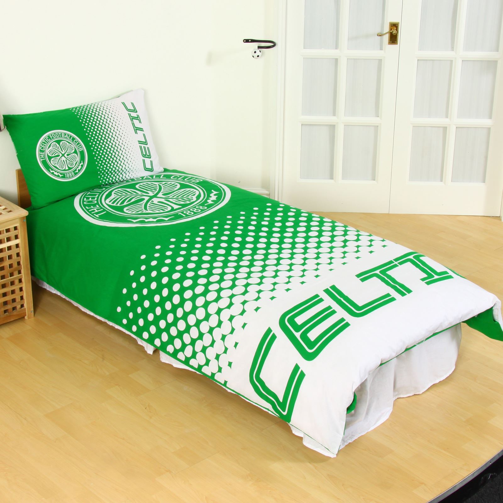 OFFICIAL FOOTBALL FC 'FADE' SINGLE & DOUBLE DUVET COVER SETS ARSENAL