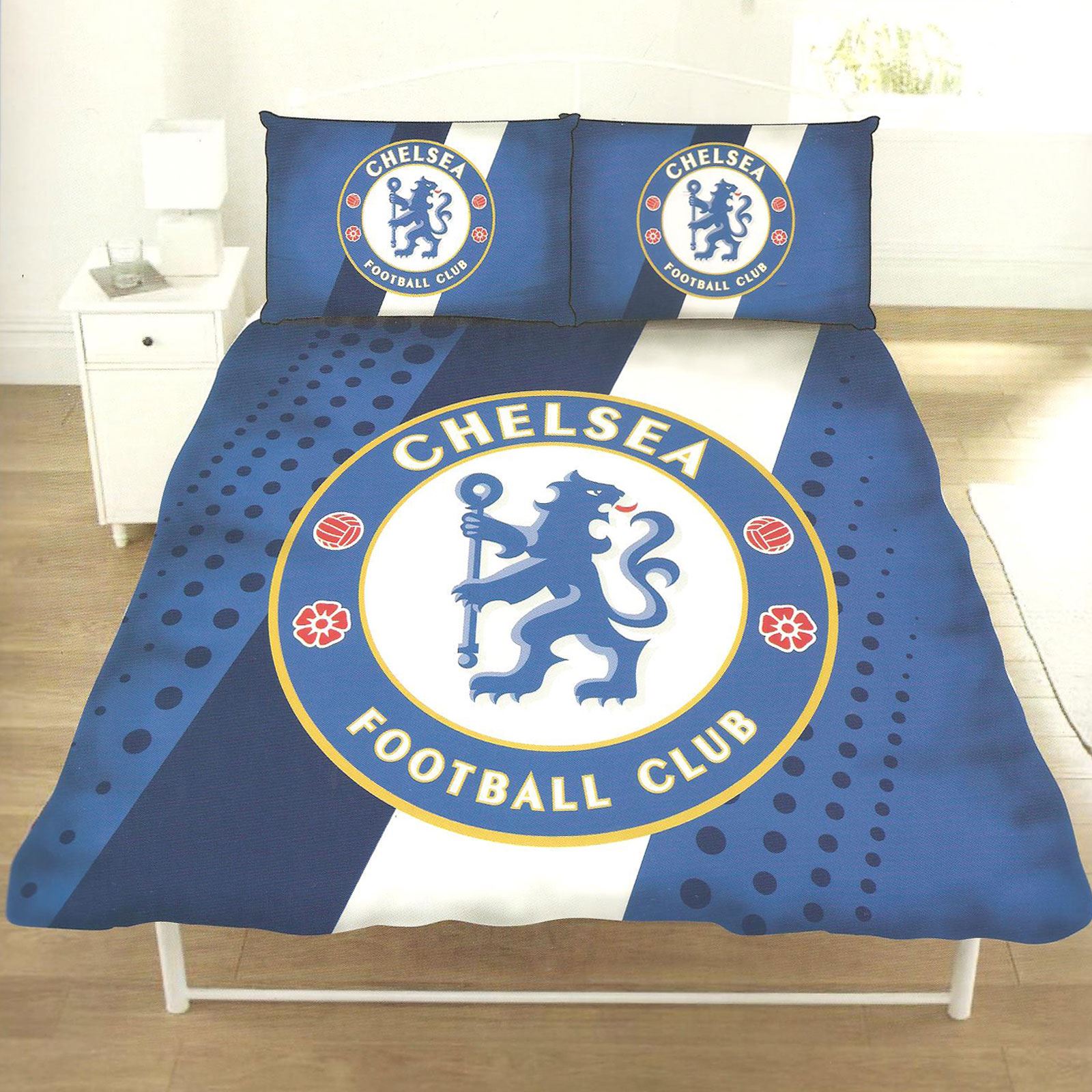 OFFICIAL FOOTBALL CLUB DUVET COVER SETS CHELSEA MANCHESTER BARCELONA