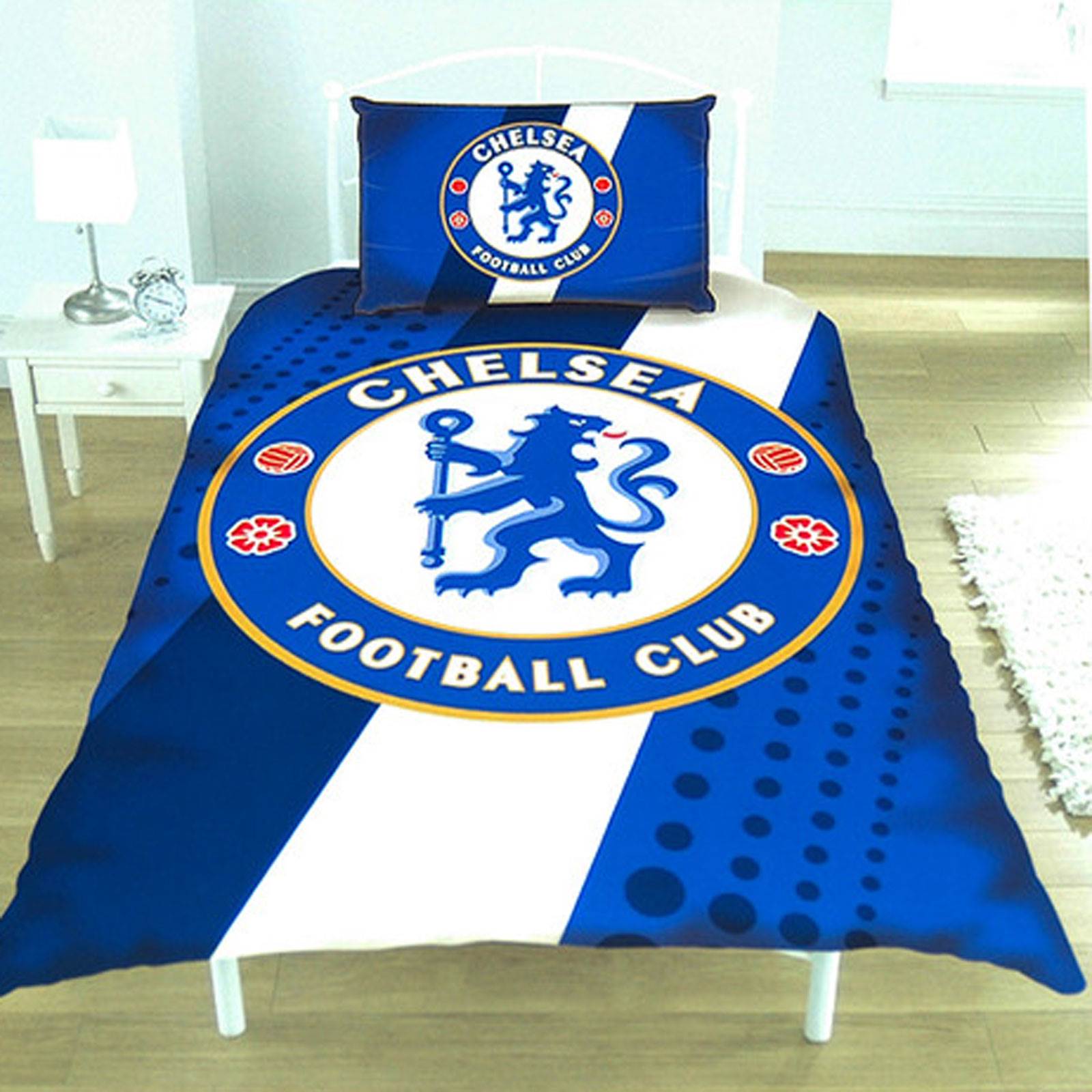 OFFICIAL FOOTBALL CLUB DUVET COVER SETS CHELSEA MANCHESTER BARCELONA