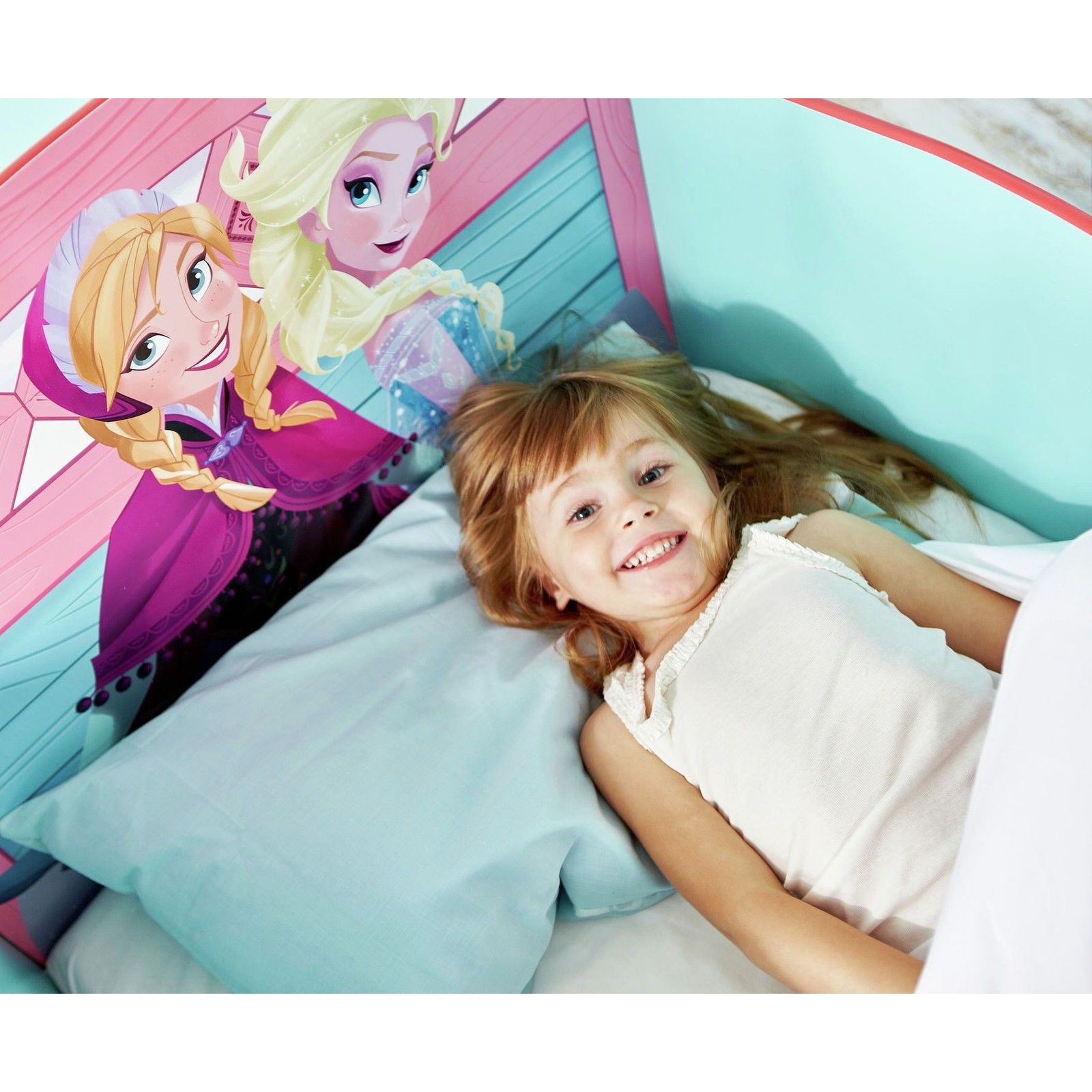 DISNEY FROZEN SLEIGH TODDLER BED WITH STORAGE + MATTRESS