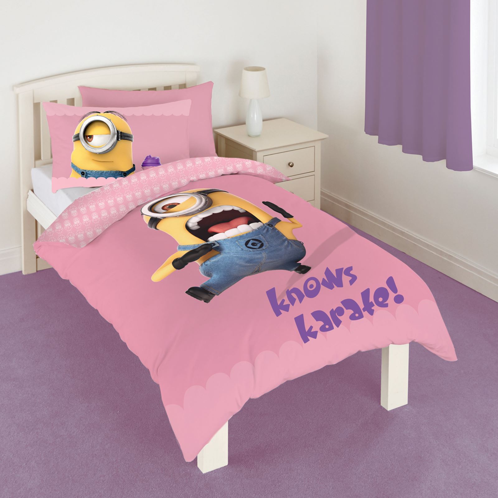 MINIONS DUVET COVER BEDDING SETS JUNIOR, SINGLE & DOUBLE DESPICABLE
