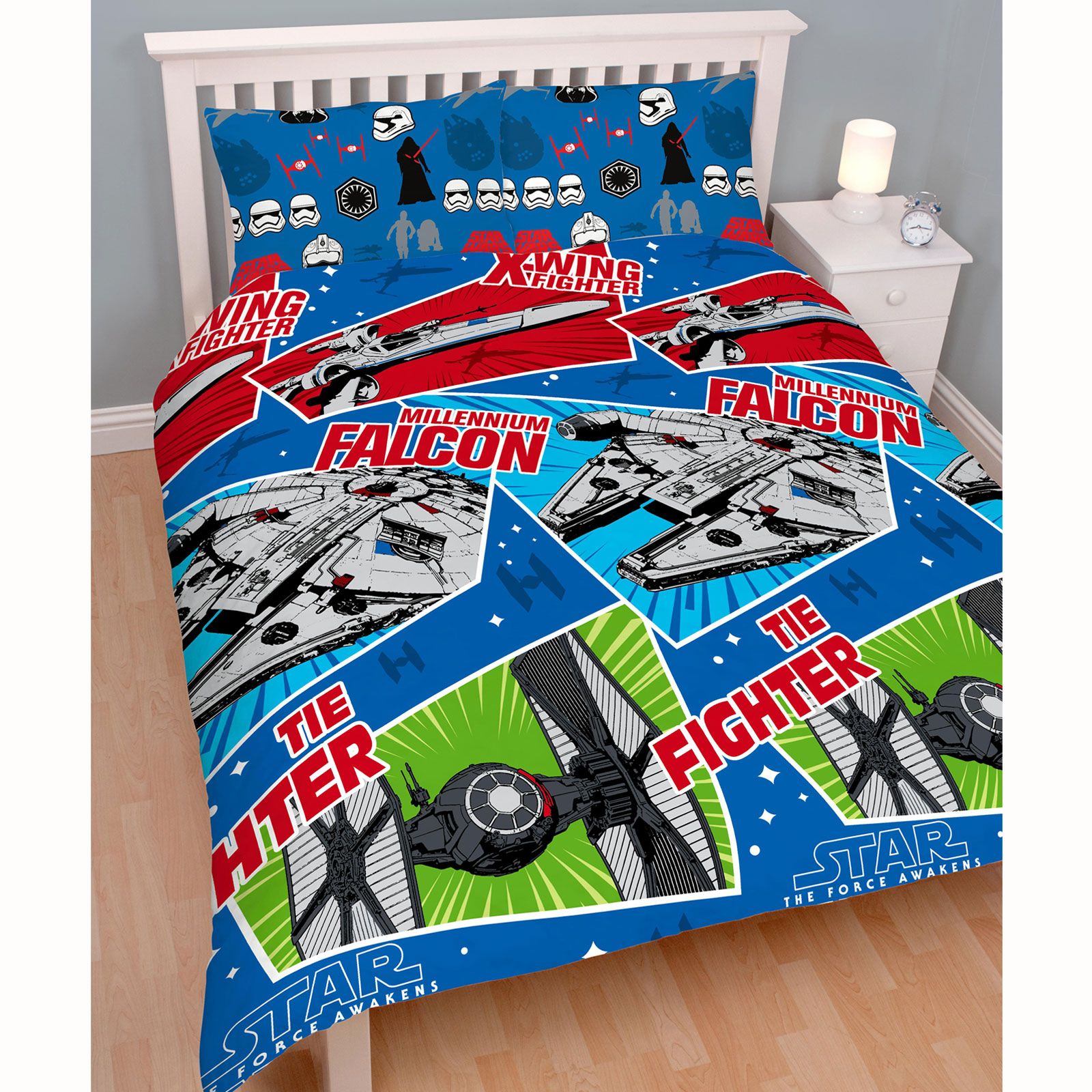 STAR WARS EPISODE VII / VIII DUVET QUILT COVERS KIDS BOYS SINGLE