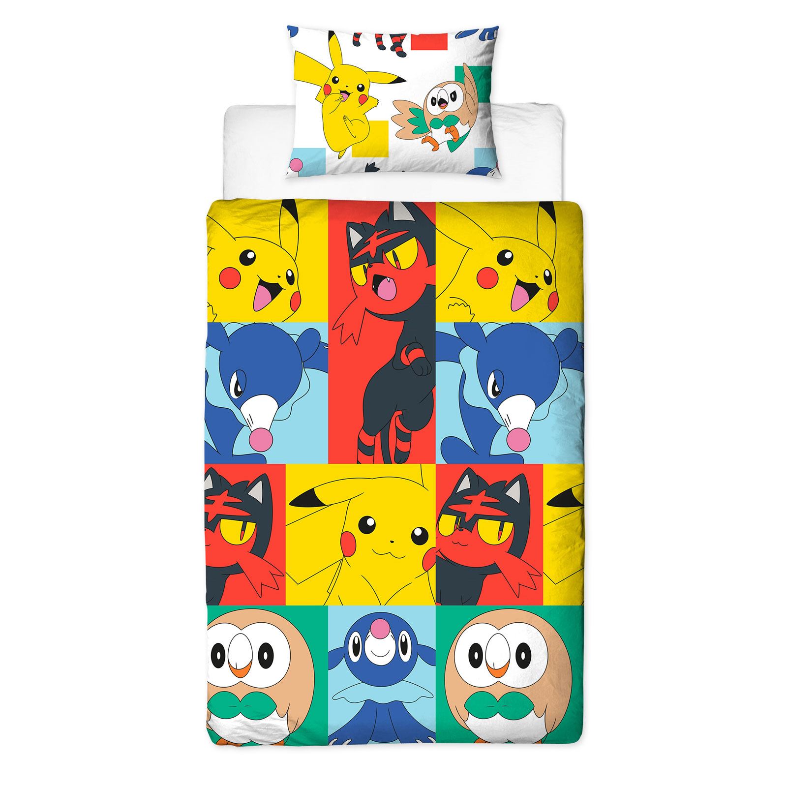 POKEMON BEDROOM PIKACHU POKEBALL DUVET COVER SETS, CURTAINS, CUSHIONS
