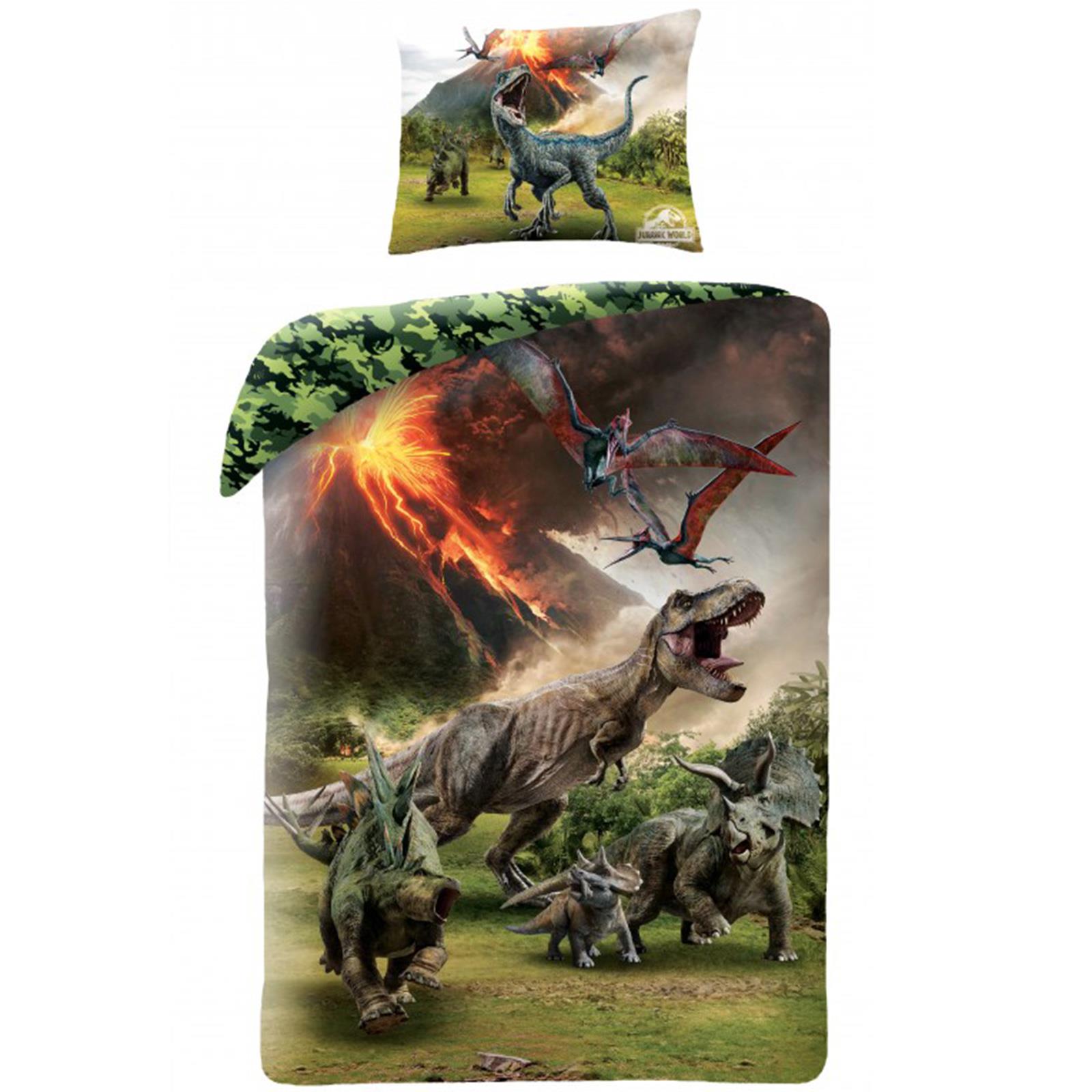 Jurassic World Single / Double Duvet Cover Sets Towel Blankets Dinosaurs T-Rex - Picture 10 of 18