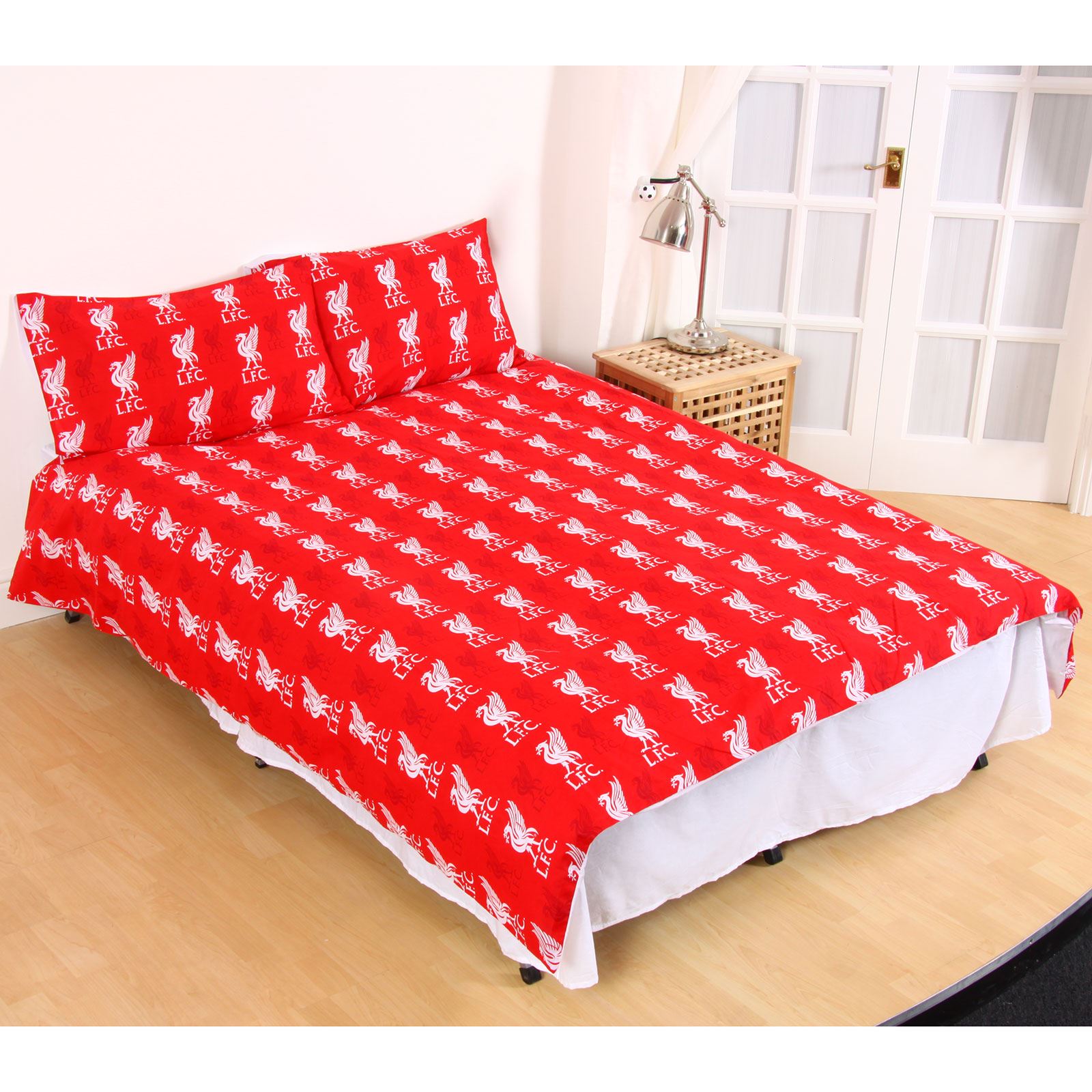 LIVERPOOL FC FADE DUVET COVER SETS SINGLE / DOUBLE OFFICIAL FOOTBALL