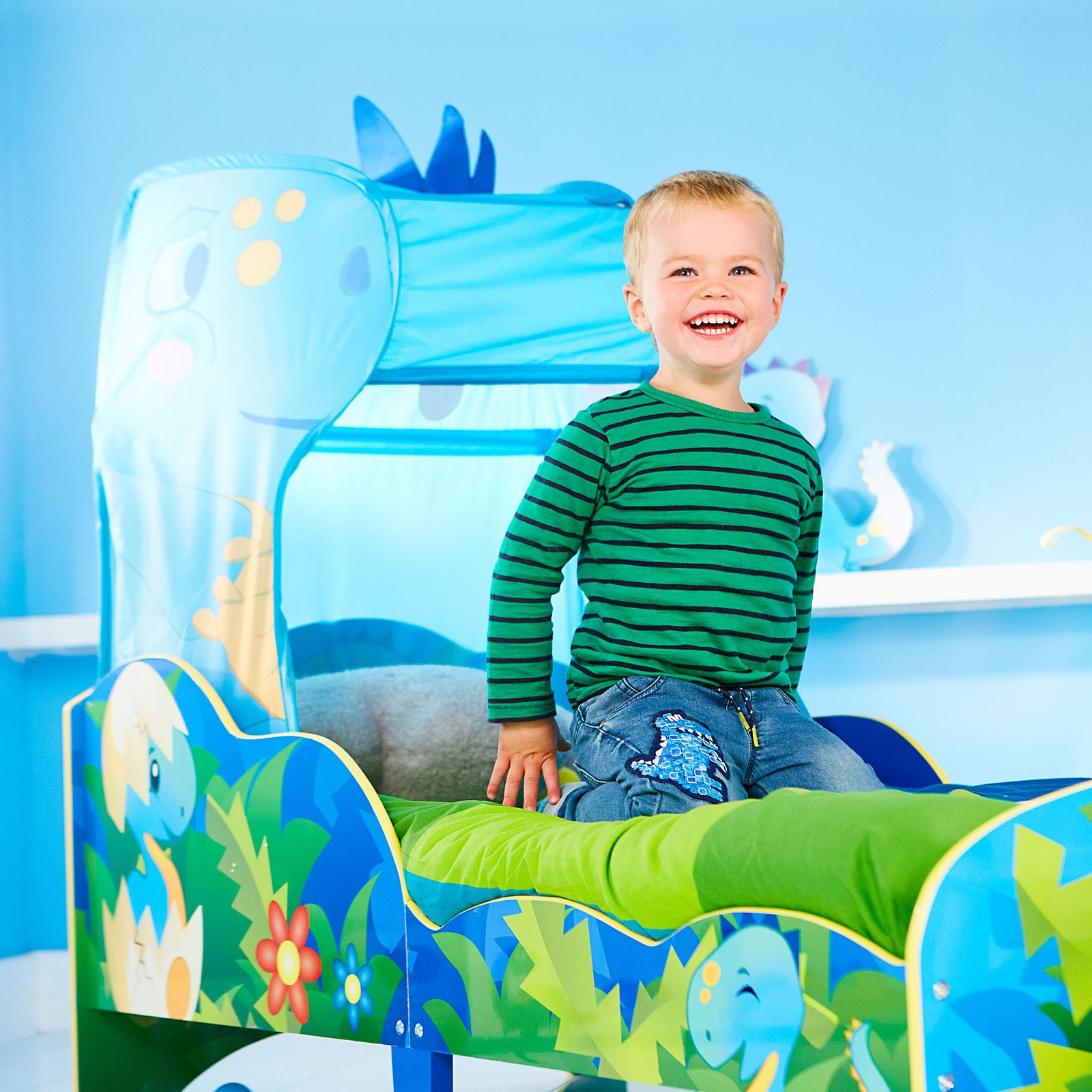 Dinosaurier Kleinkind Bett + Aufbewahrung / Baldachin & Matratzen | eBay