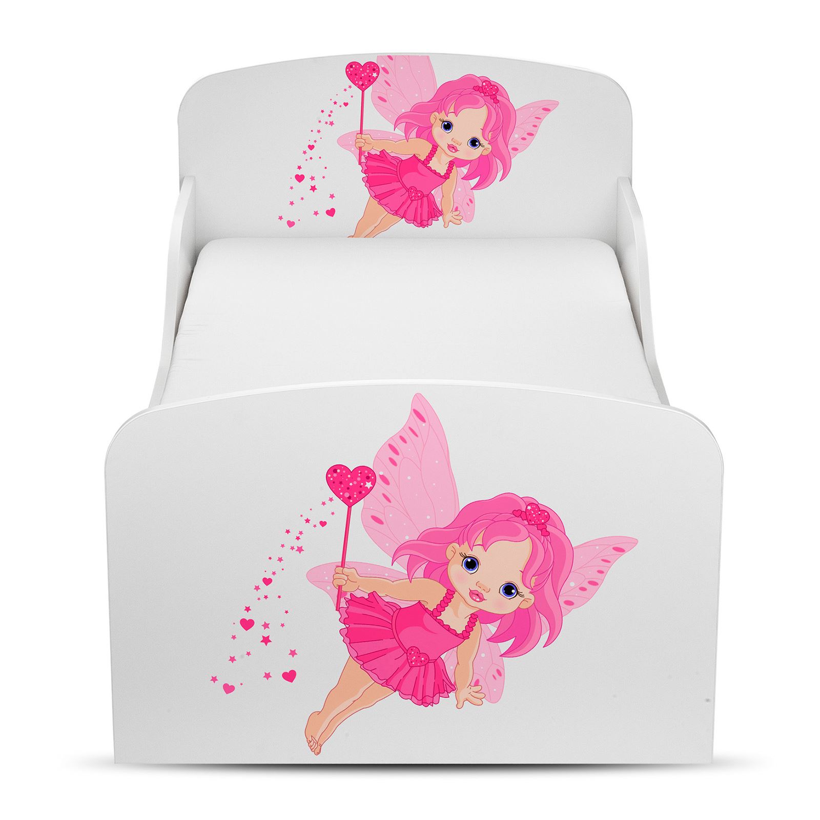 TODDLER BED KIDS COTBED JUNIOR BOYS GIRLS BEDROOM NURSERY - WHITE | MULTI - Picture 17 of 52