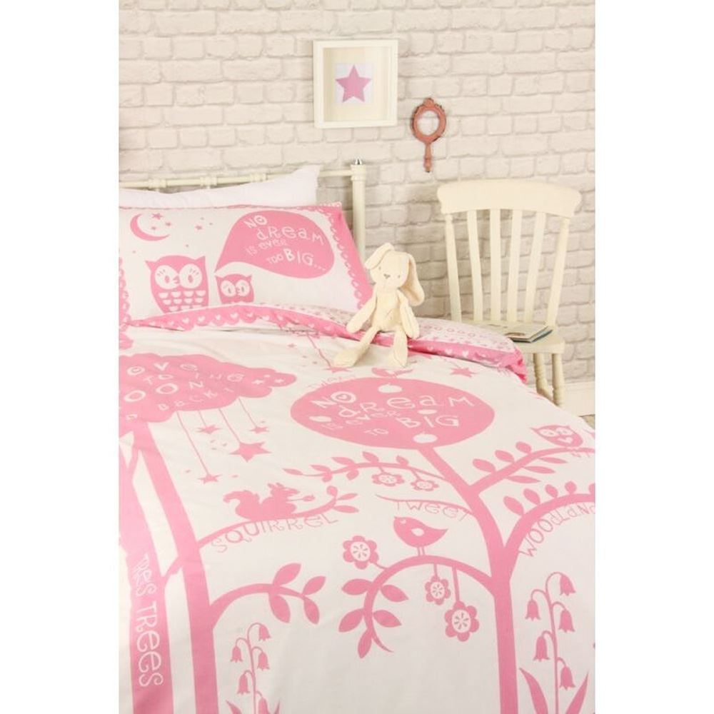 girls woodland bedding