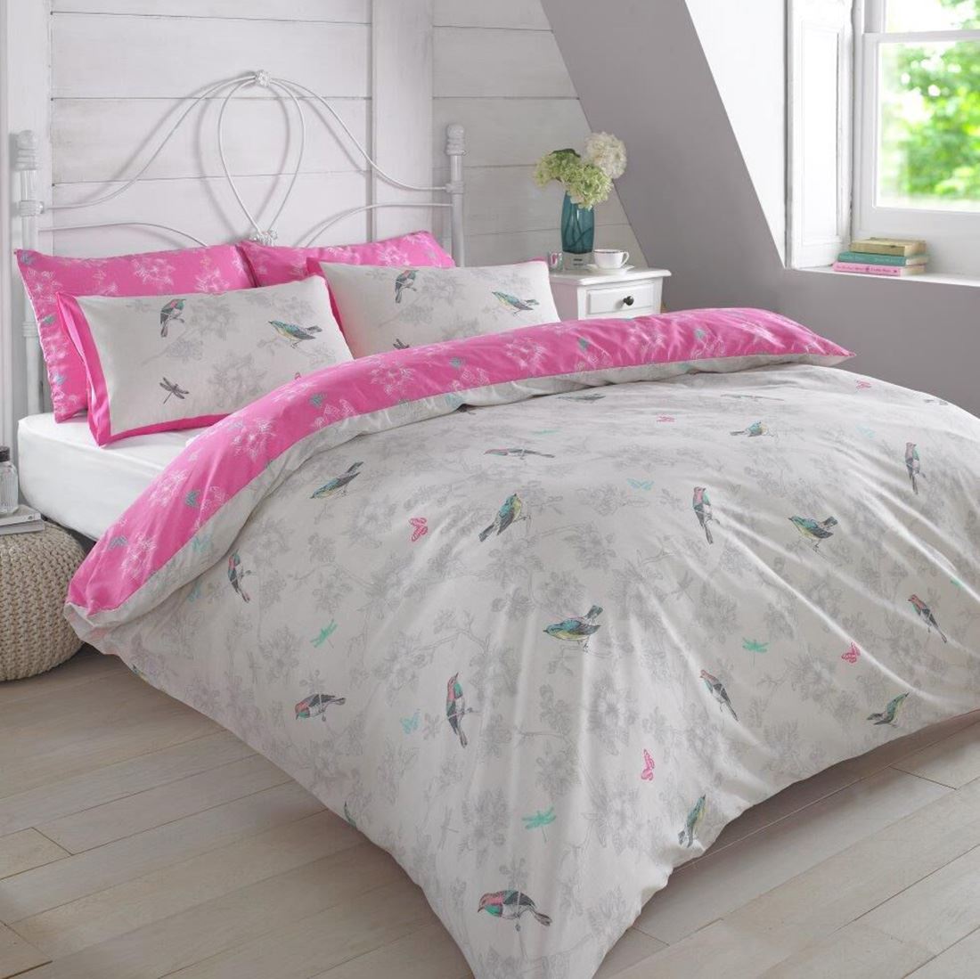 DREAMSCENE SINGLE DUVET COVER SETS ADULT BEDDING BIRDS ...