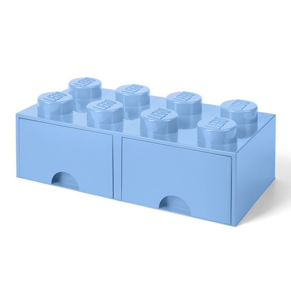 Lego Brick Storage Box 8 With 2 Drawers Stackable Blocks Kids