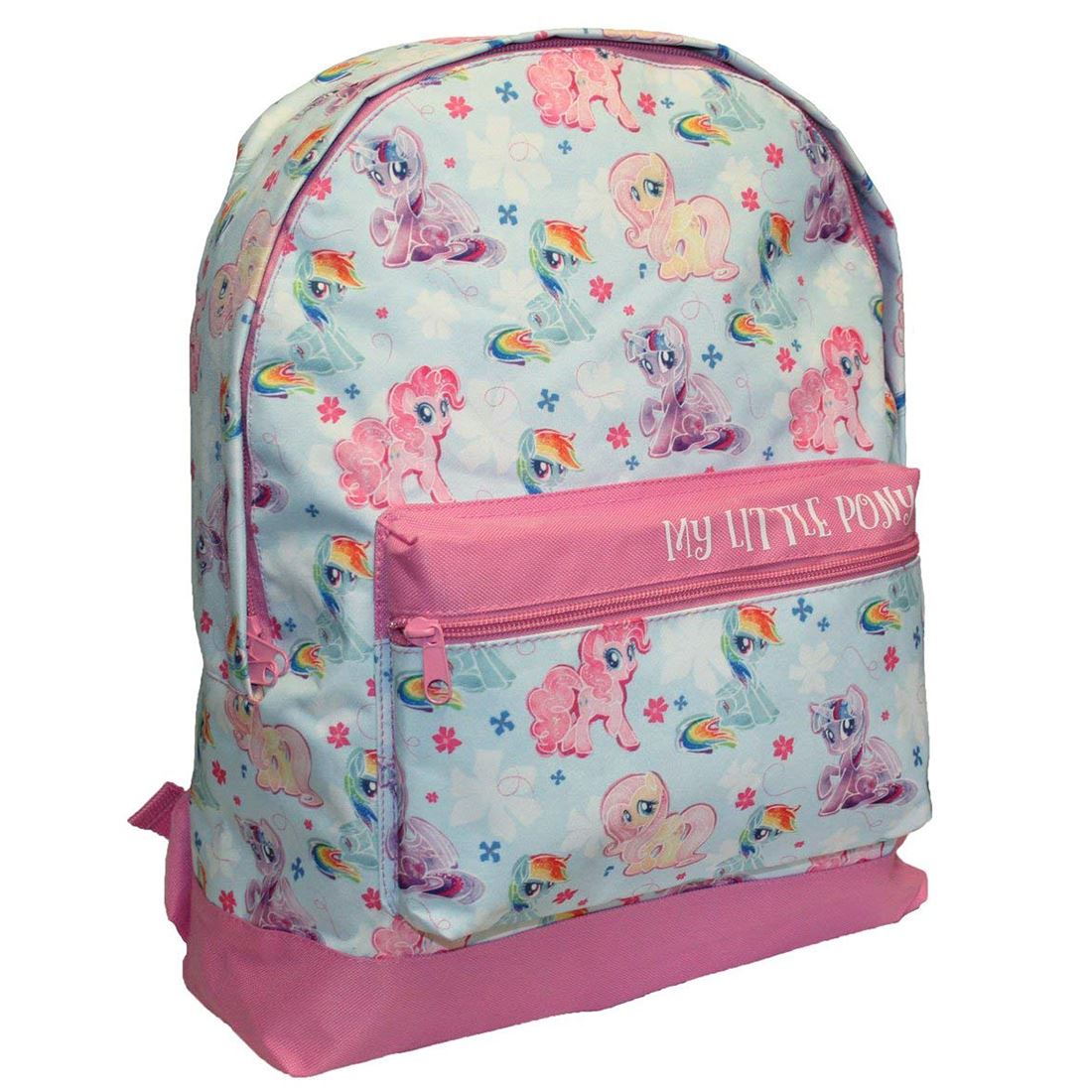 MY LITTLE PONY BACKPACK RUCKSACK SCHOOL BAG KIDS PINK BLUE
