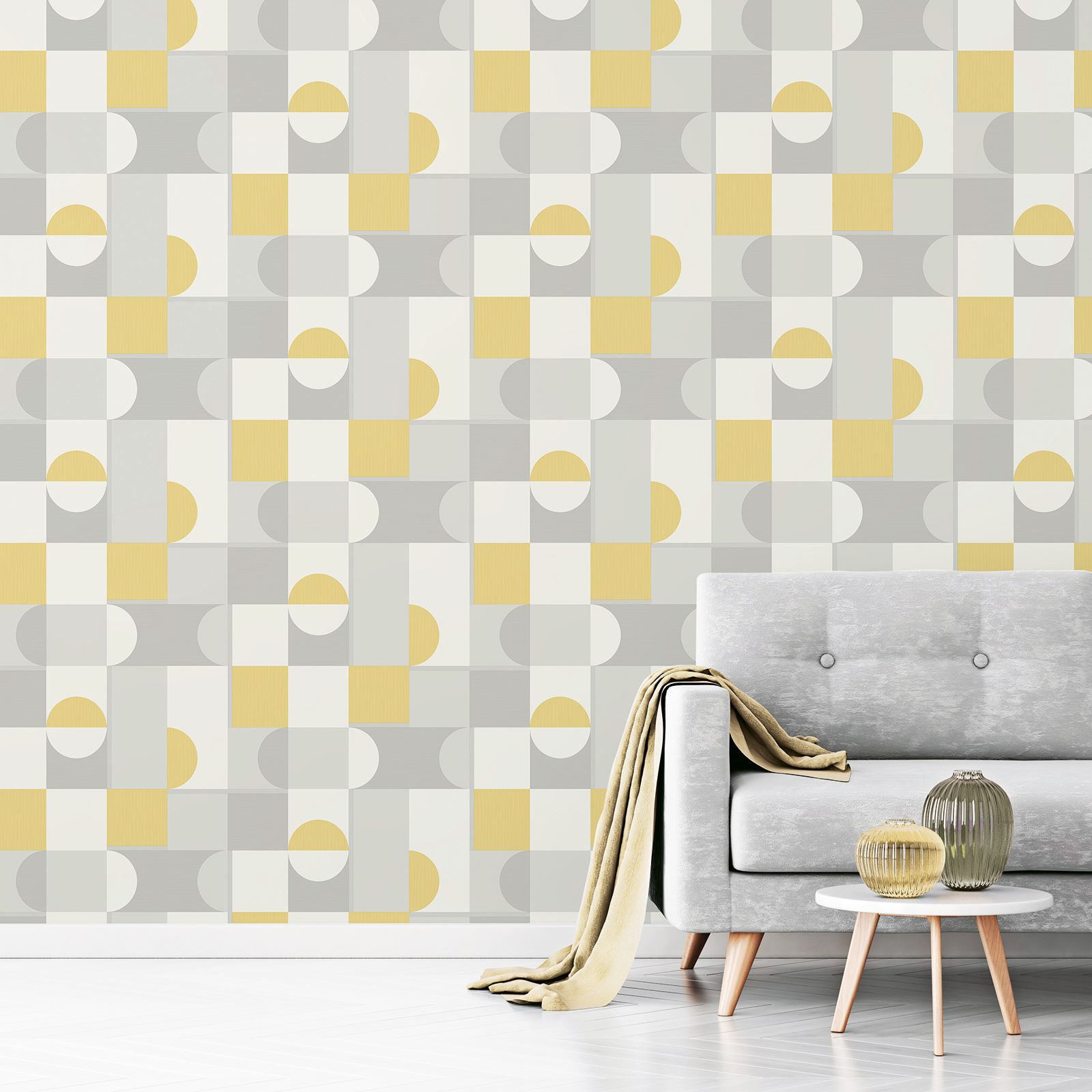 GEOMETRIC WALLPAPER HOME DECOR VARIOUS DESIGNS & COLOURS AVAILABLE eBay