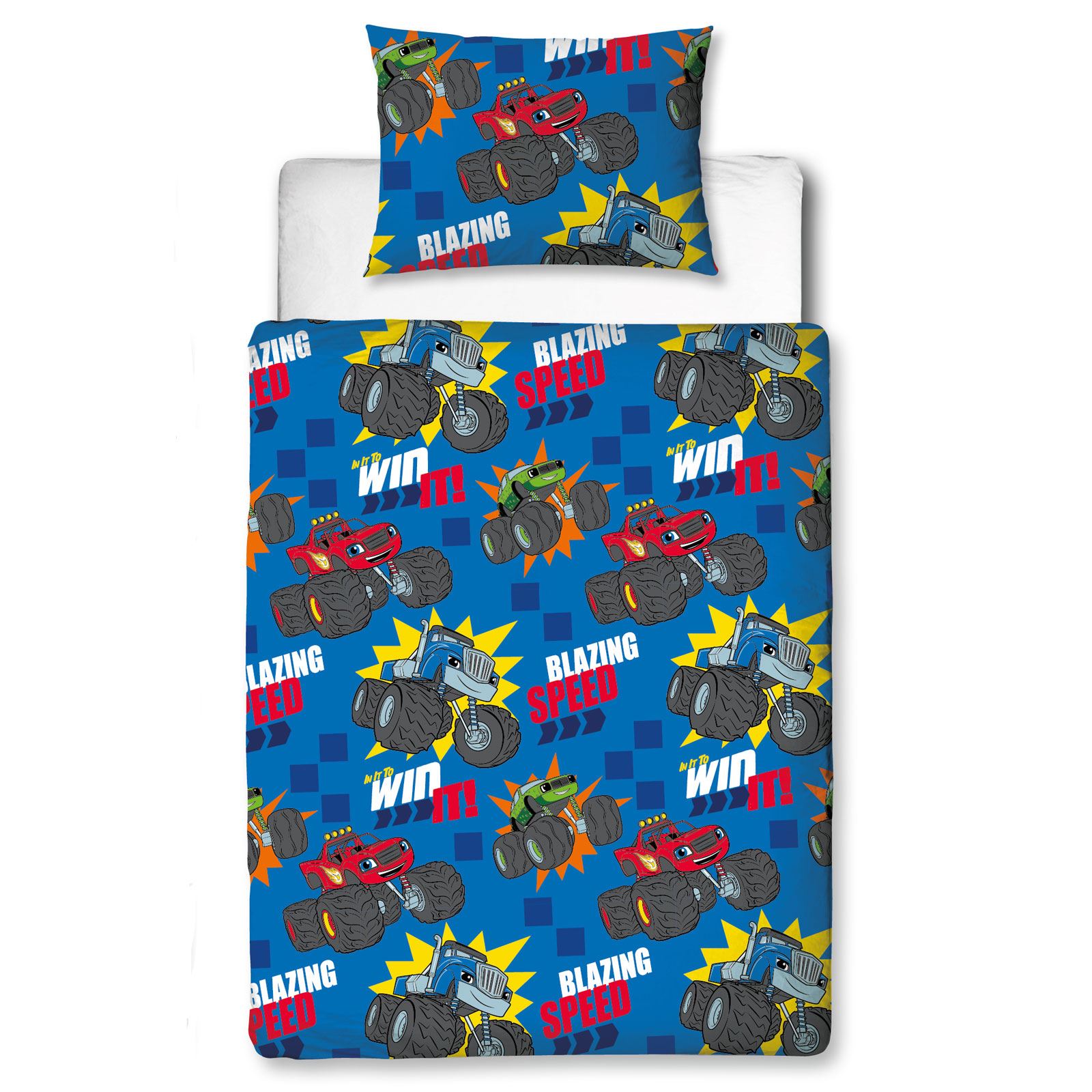 Blaze Zoom Junior Bundle Set-Bettdecken-Bezüge, Decke ...