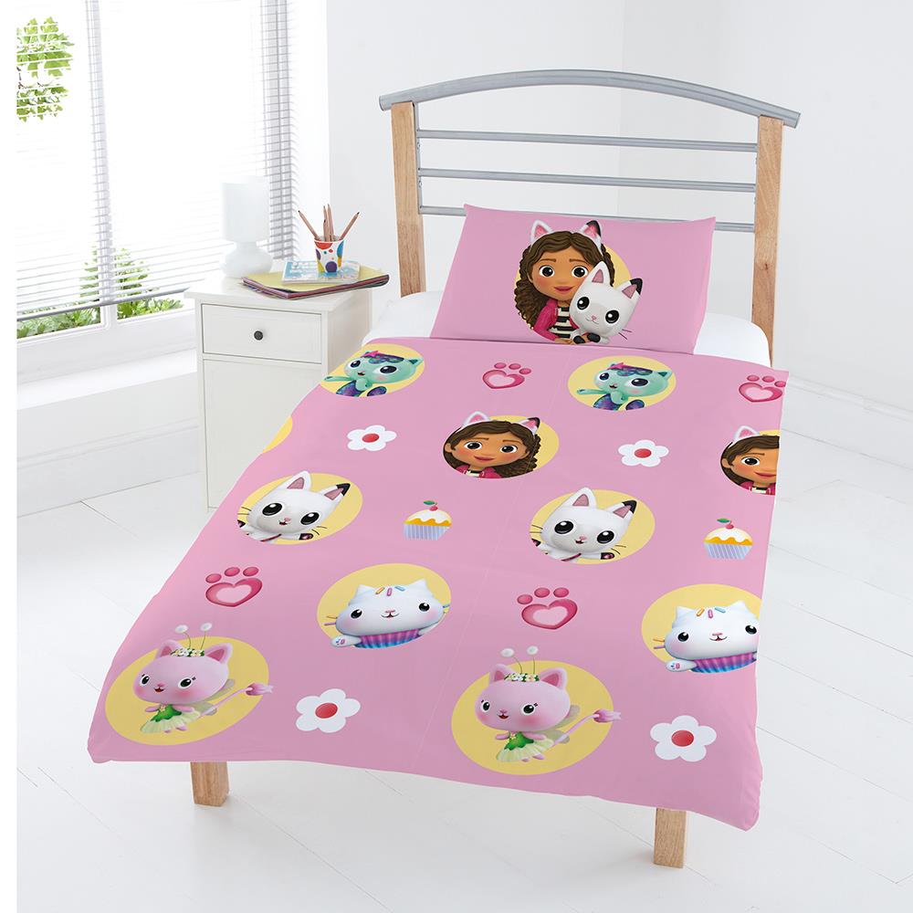 KIDS JUNIOR TODDLER DUVET COVER SET BEDDING - STARS CLOUDS DINOSAUR DISNEY - Picture 16 of 62