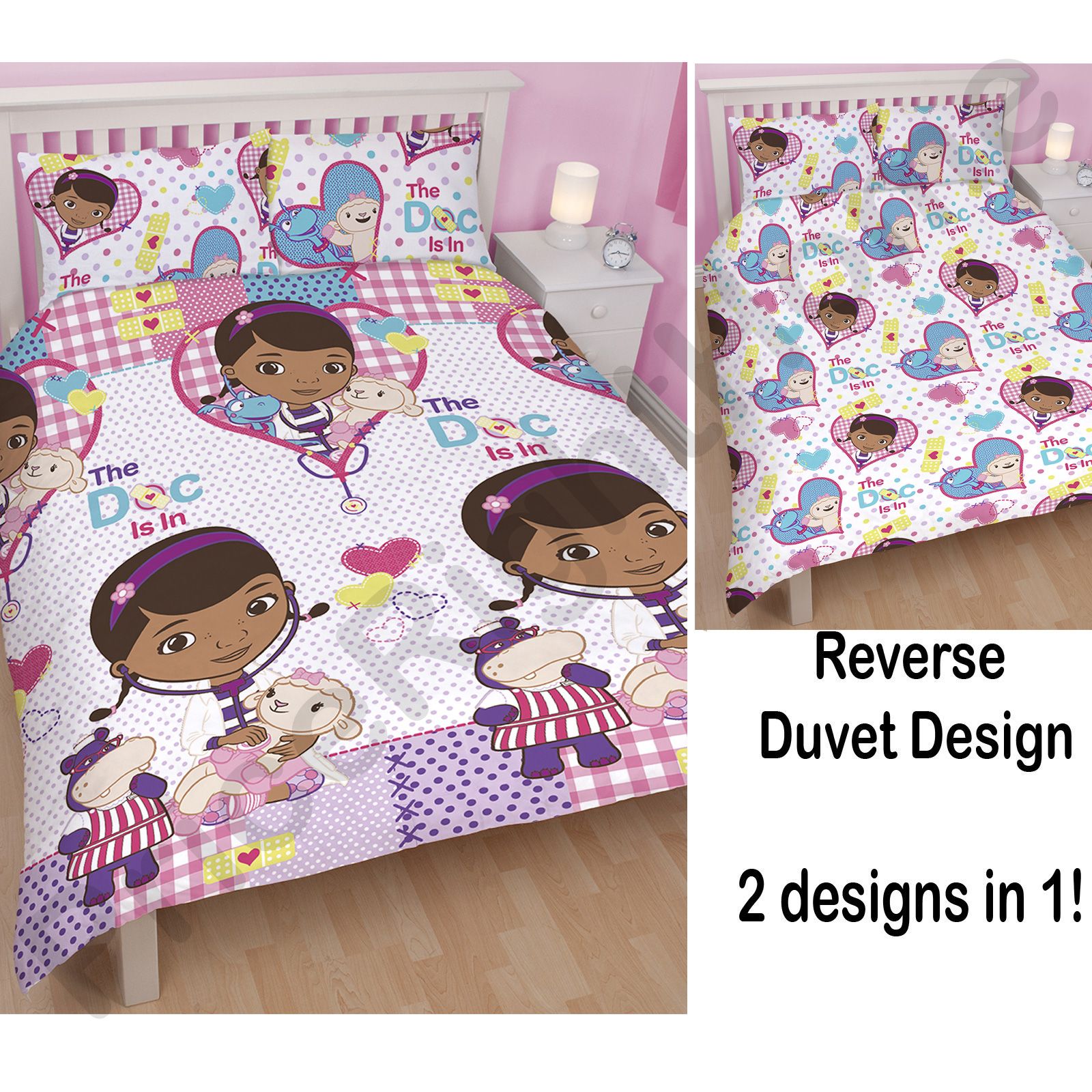 DOC McSTUFFINS BEDROOM BEDDING DUVET COVERS IN SINGLE AND DOUBLE ... DOC McSTUFFINS BEDROOM BEDDING DUVET COVERS IN SINGLE AND DOUBLE ...