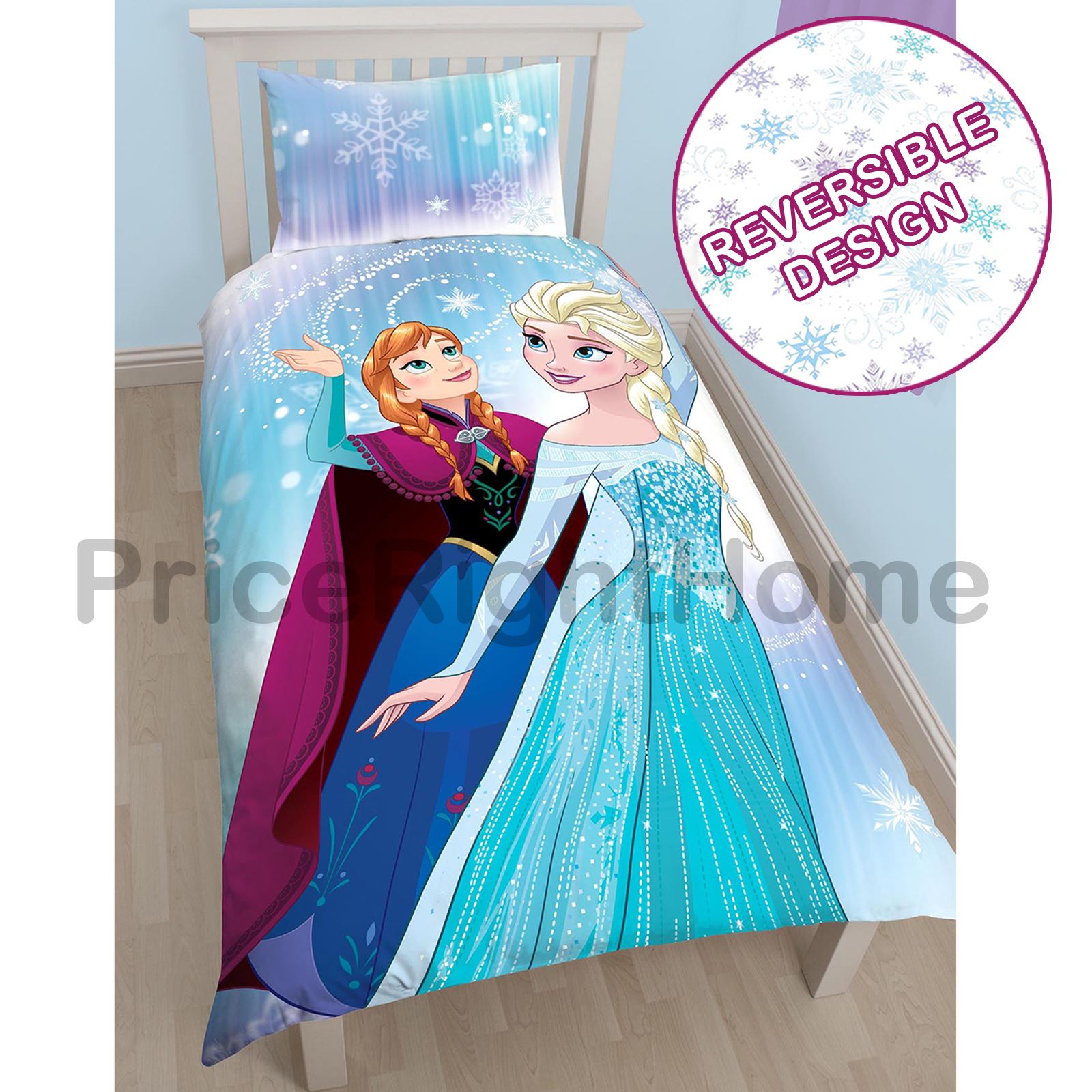 DISNEY FROZEN DUVET QUILT COVERS BEDDING JUNIOR SINGLE DOUBLE ANNA ELSA