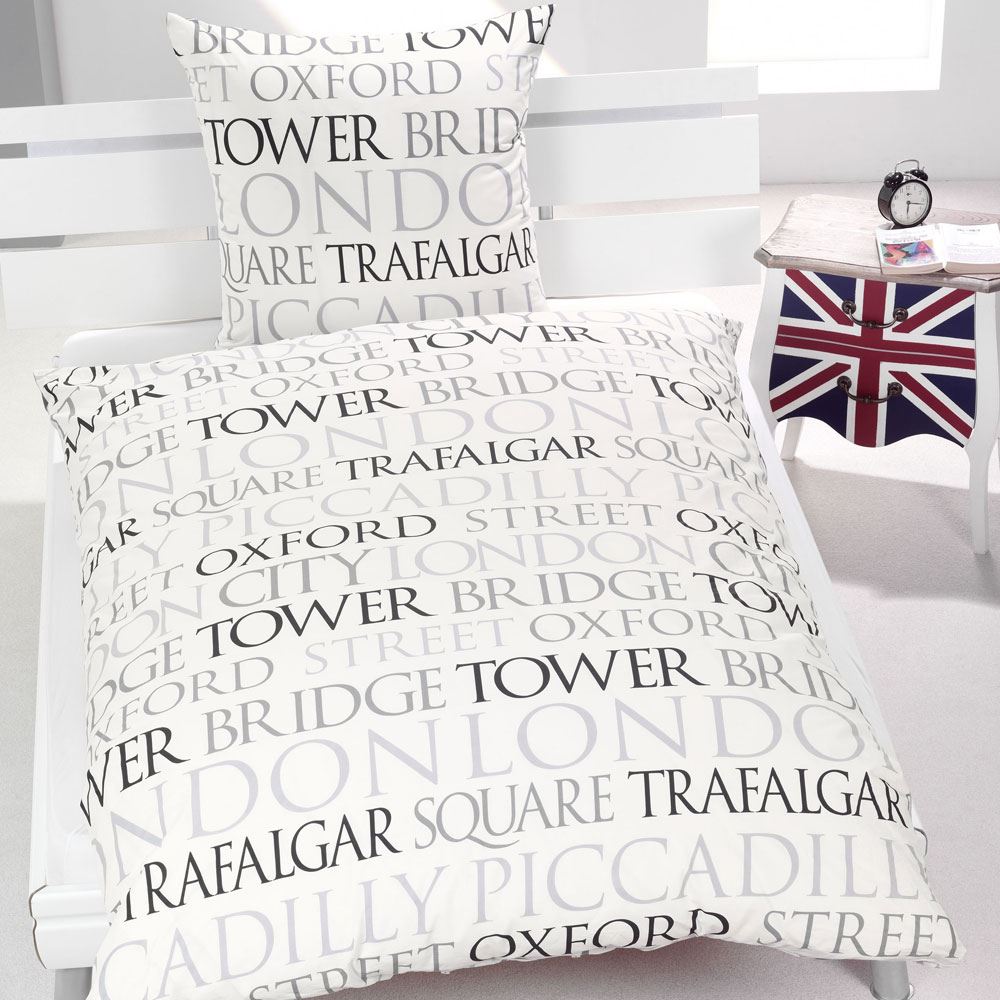 LONDON BEDDING SINGLE DUVET COVER SETS CITY LANDMARKS BIG BEN BEDROOM