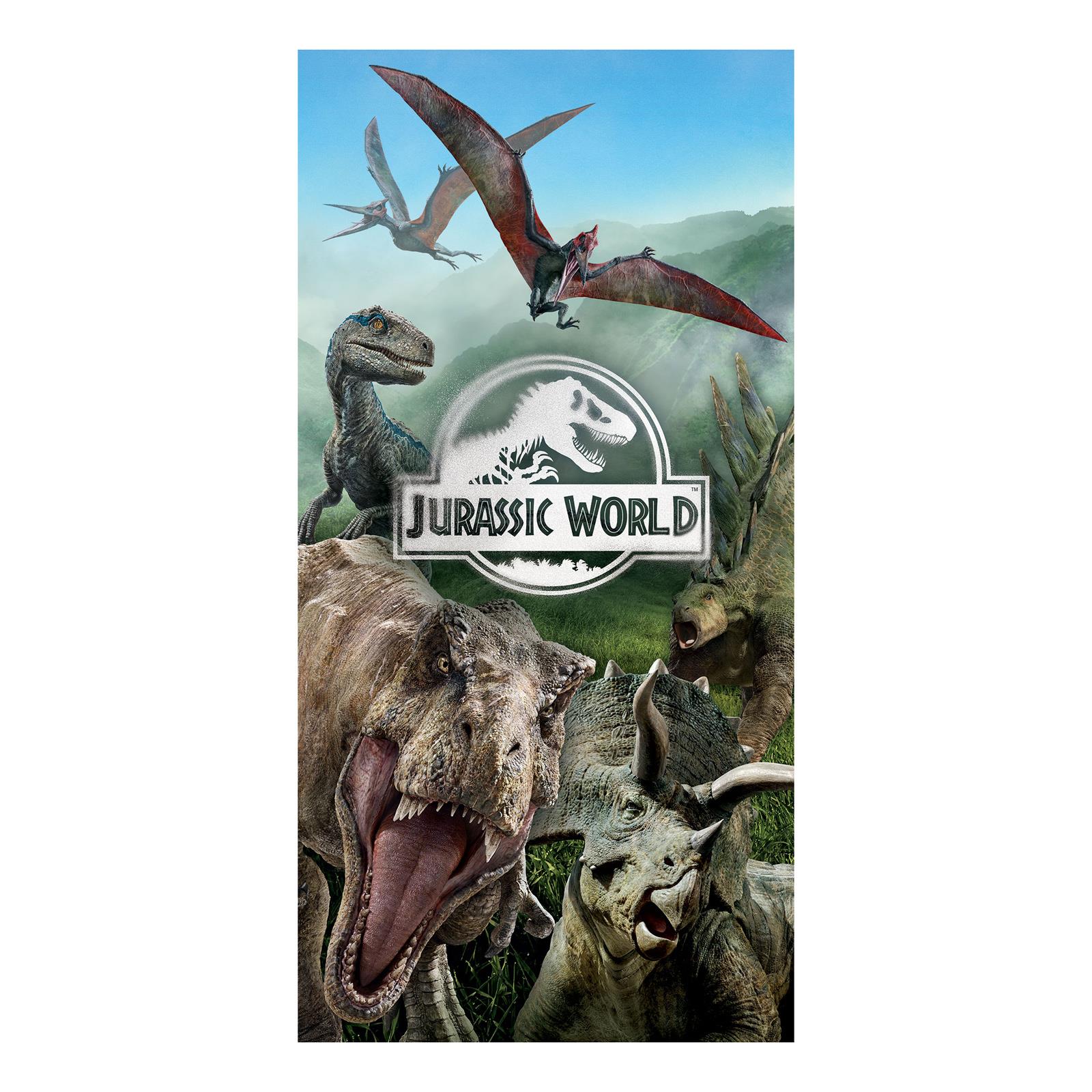 Jurassic World Single / Double Duvet Cover Sets Towel Blankets Dinosaurs T-Rex - Picture 17 of 18