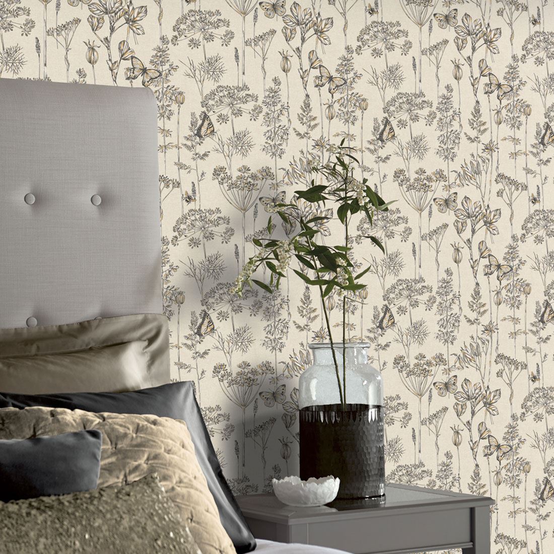 ARTHOUSE TOWN AND COUNTRY MEADOW FLORAL WALLPAPER eBay