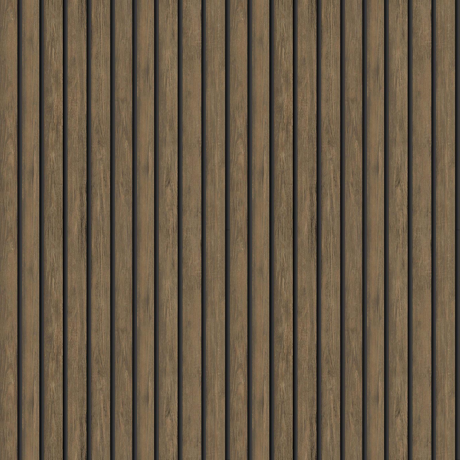 WOOD SLAT WALLPAPER Wooden Panels 3D Effect Holden Natural Grey Oak