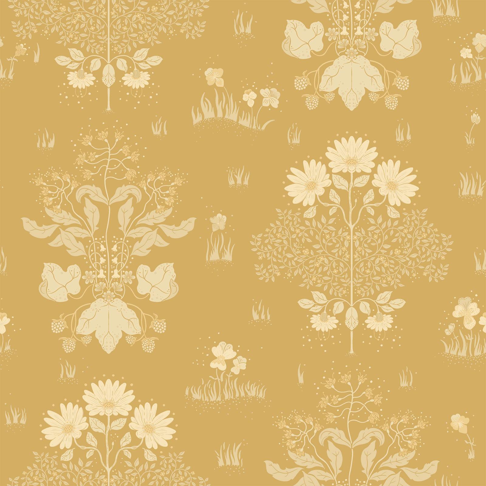 Papel pintado floral Galerie Hjarterum Edla Arts and Crafts - Elige tu color - Imagen 10 de 15