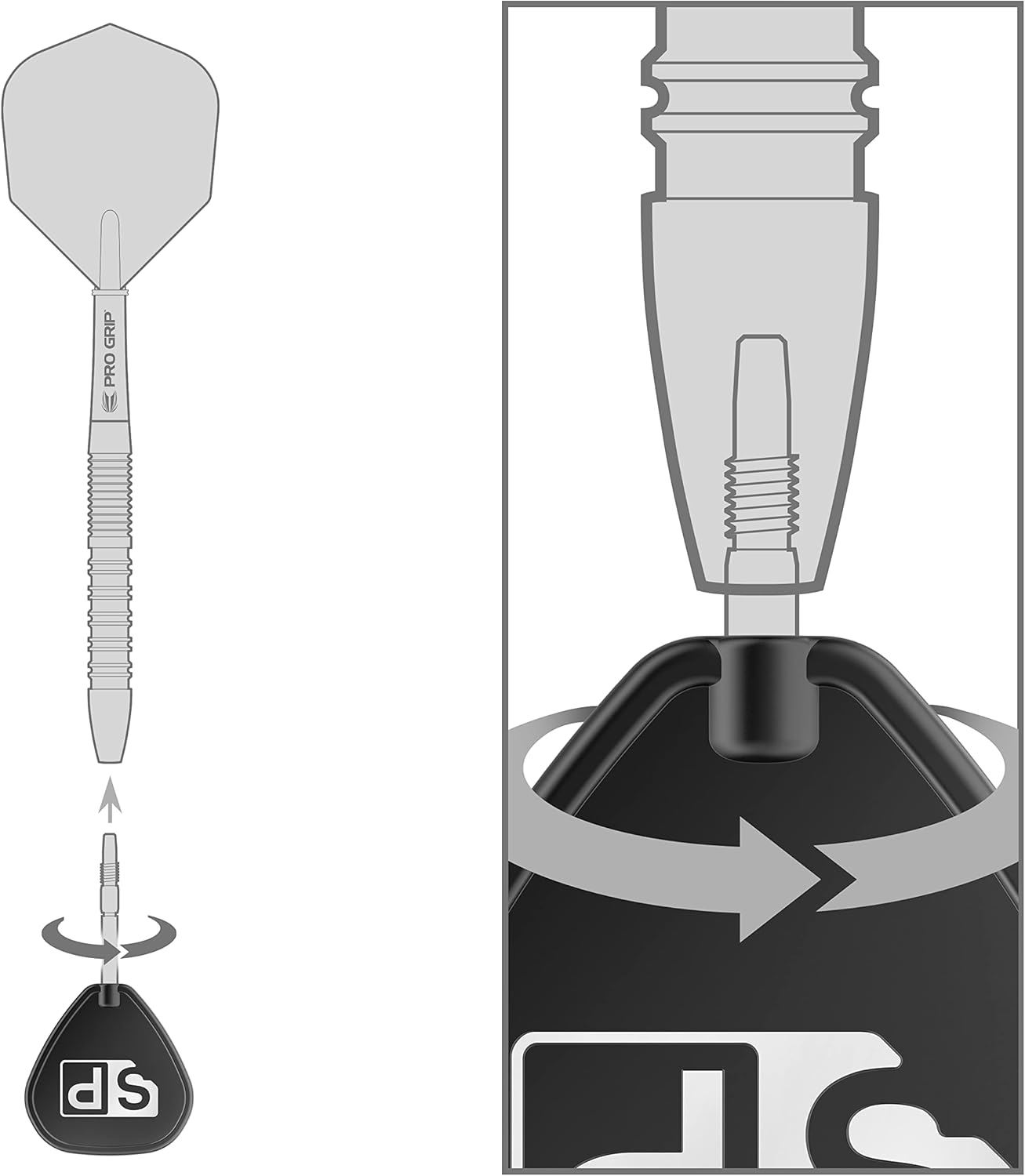 Target Darts Set Tungsten Cult 90% Swiss Point SP Steel Tip 3 Barrel Shapes - Bild 30 von 42