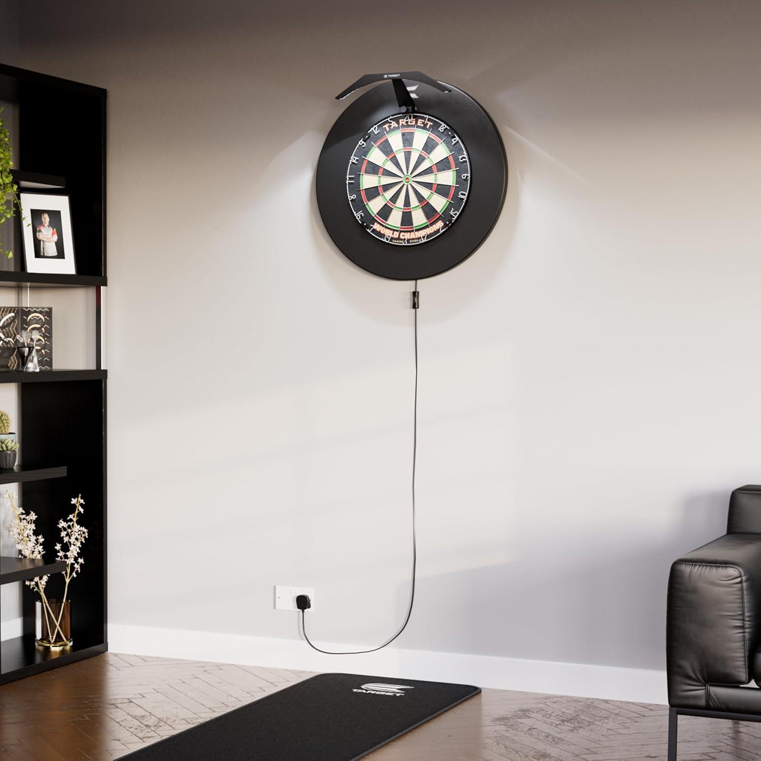 Target Darts Pro Tour Printed Dartboard Surround Wandschutz - Rot und Schwarz - Bild 5 von 10