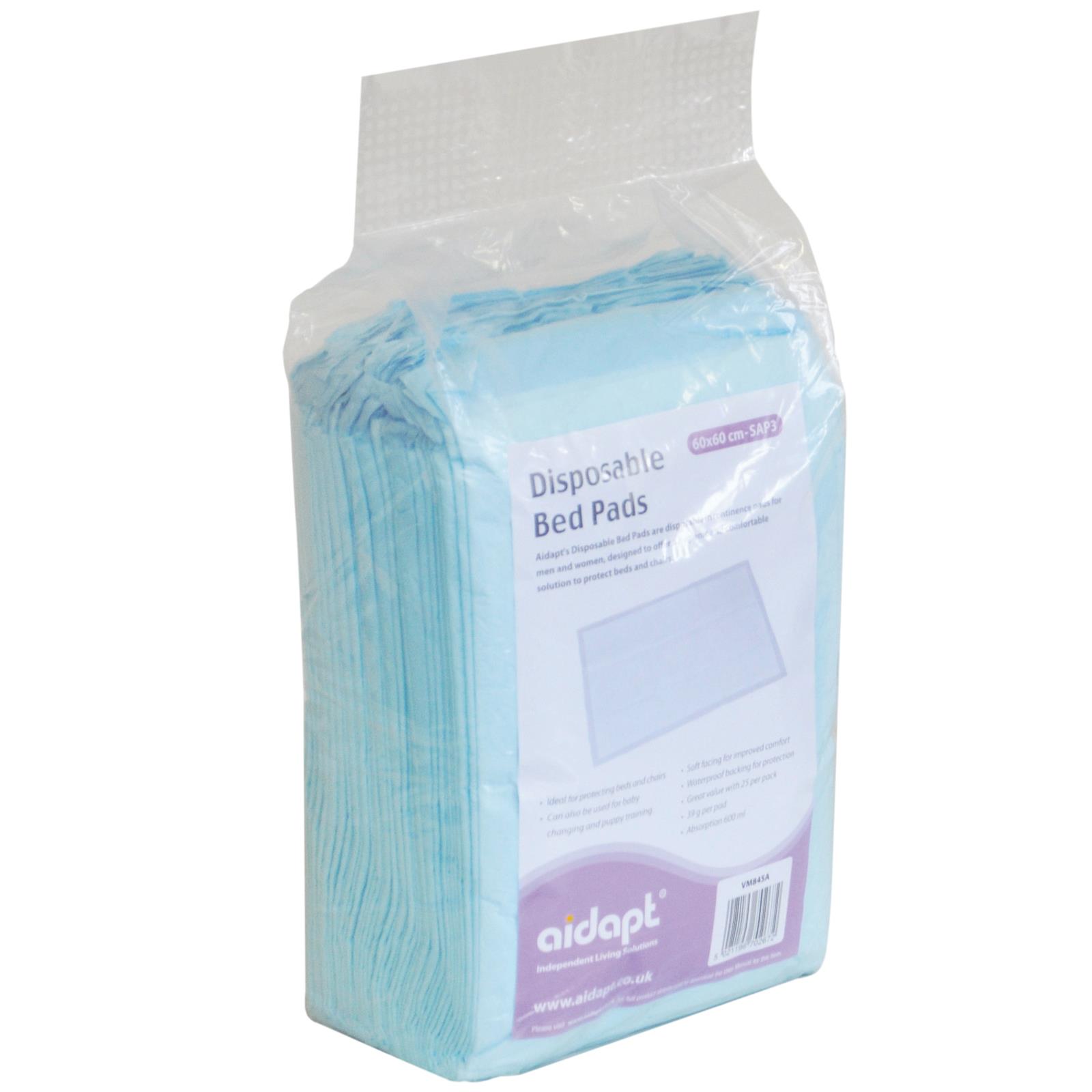 25 x Disposable Incontinence Bed Pads Protection Sheets Absorbent Pack 60 x 90cm eBay