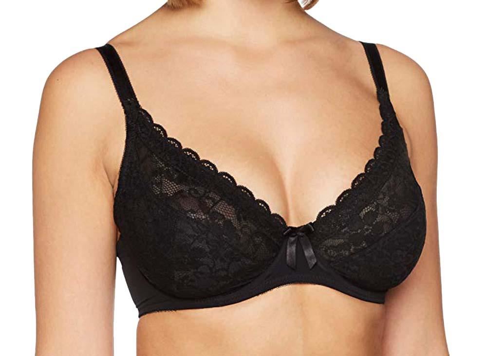 84002 Pour Moi Rebel Underwired Plunge Bra Red