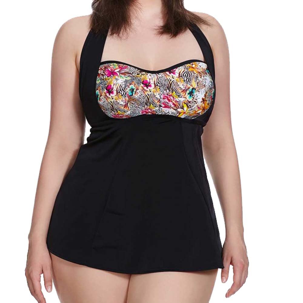 Elomi Fly Free ES7519 N Nonwired Moulded Multiway Tankini Top Black