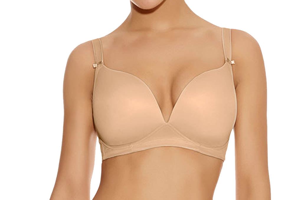 CS NUE Freya Deco AA4231 N Non-wired Moulded Soft Cup Bra Nude