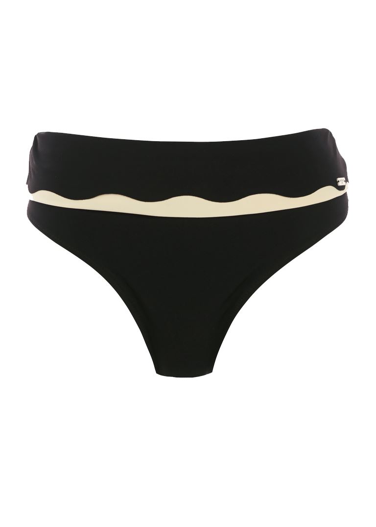 Costumi da bagno Fantasie Sainte Maxime Piegare Slip Bikini//Bottoms nero//crema 6235