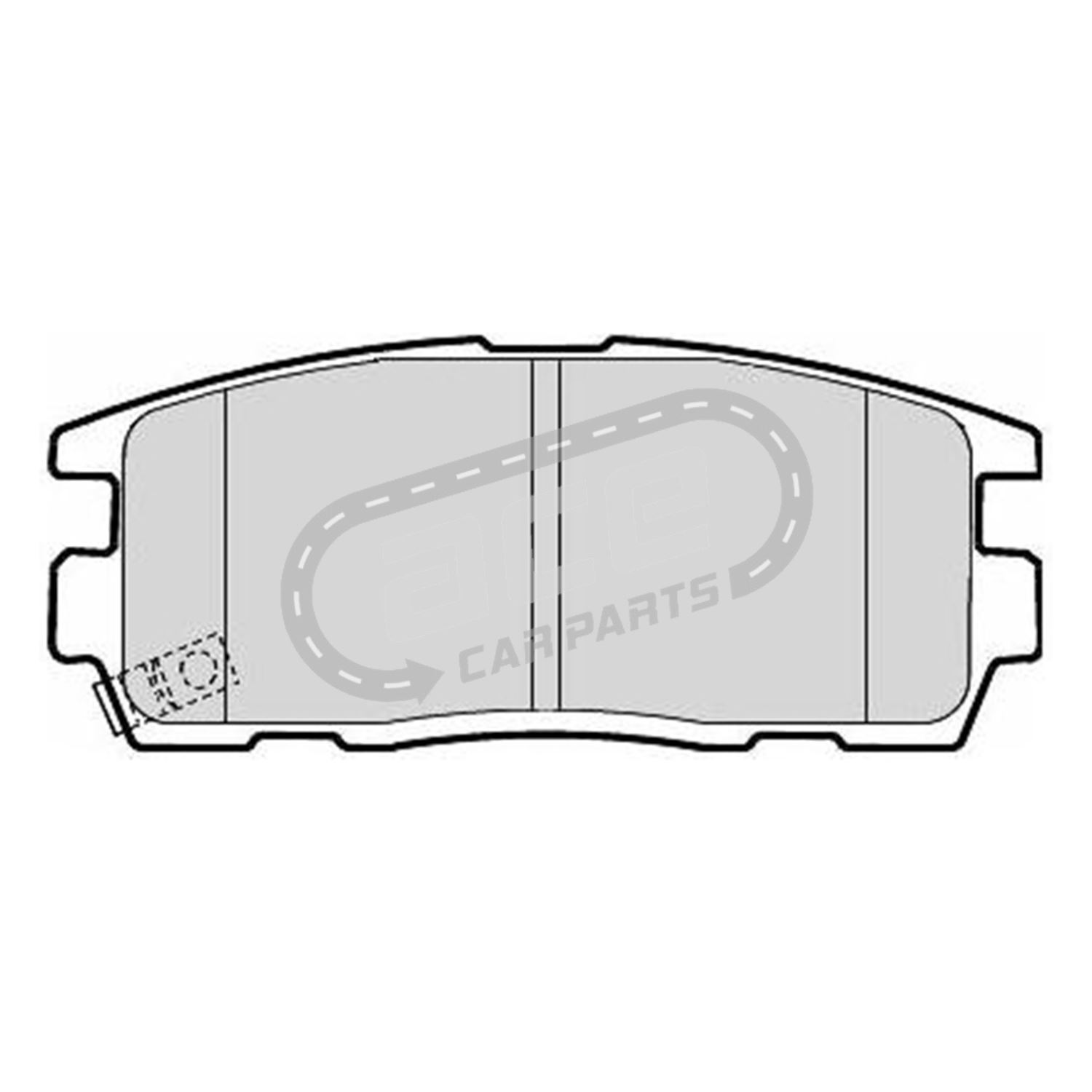 Vauxhall Antara SUV 2007-2011 2.0 2.4 Arrière Plaquettes De Frein Kit W111-H46-T15.8