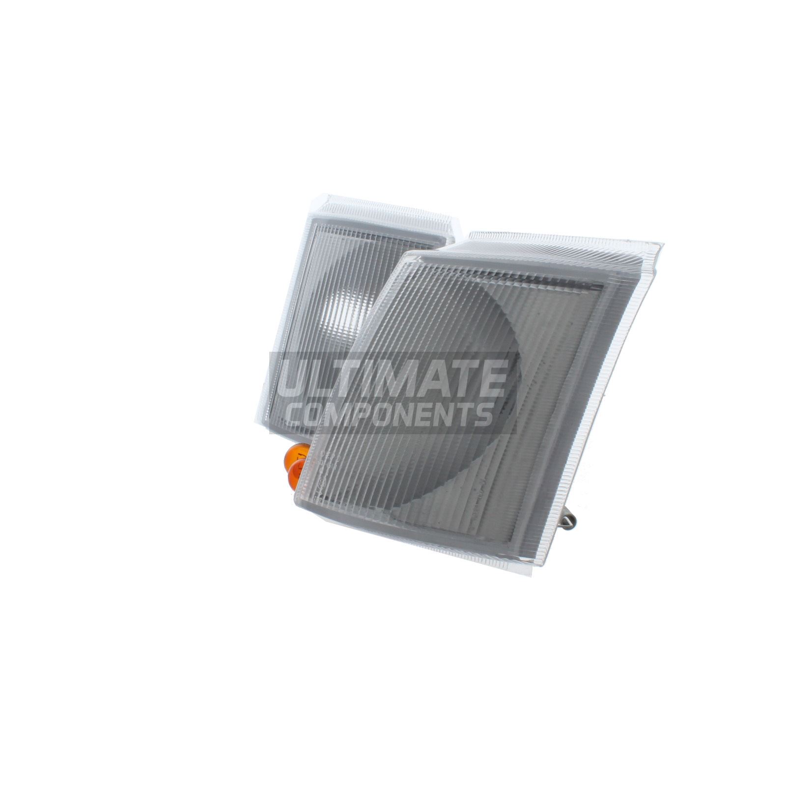 Ultimate Styling Clear Front Indicator Lights For Ford Transit Mk5 Van (1994-2000) - Pair