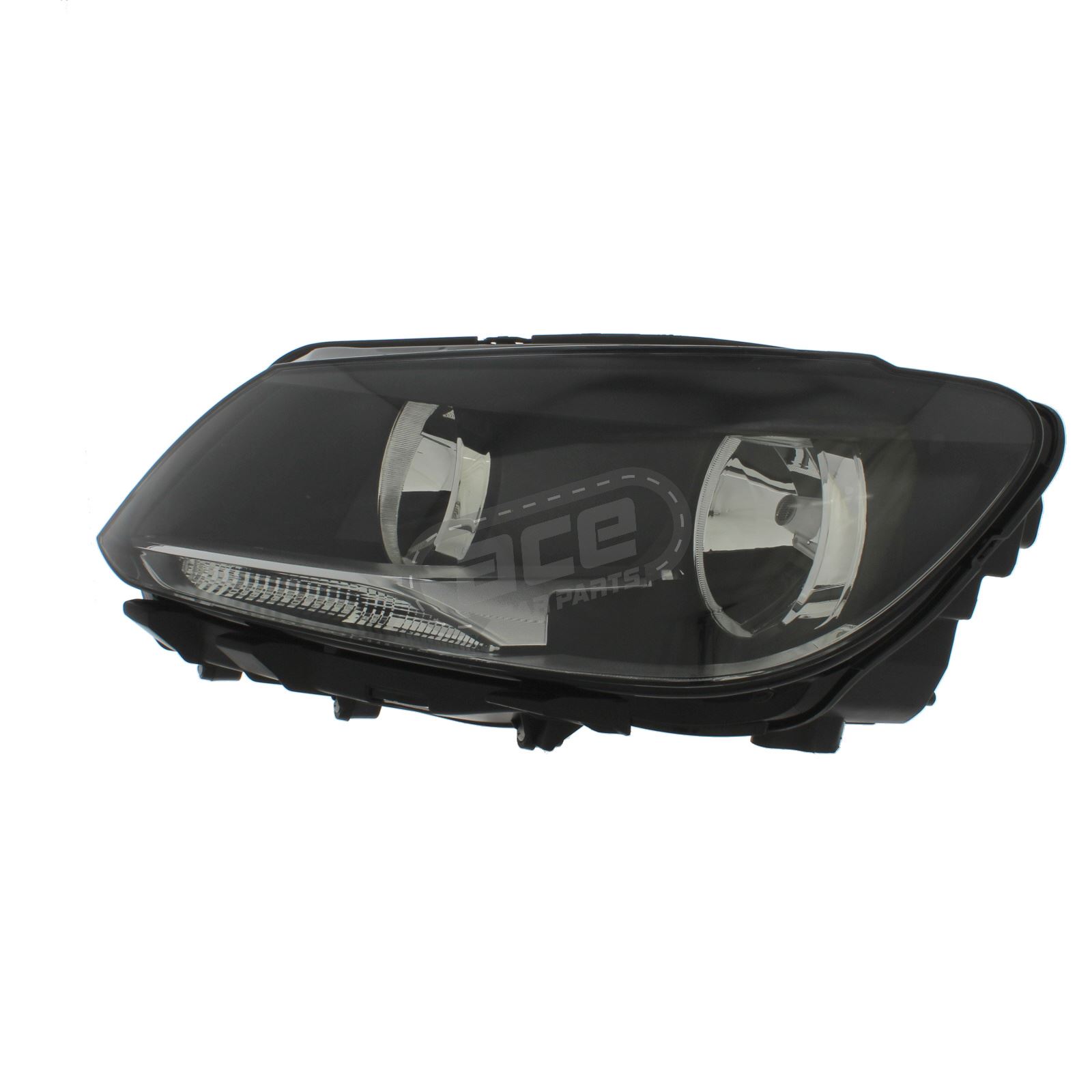 Ultimate Styling Twin Reflector Headlights For VW Touran (2010-2016) – Black Inner, RHD
