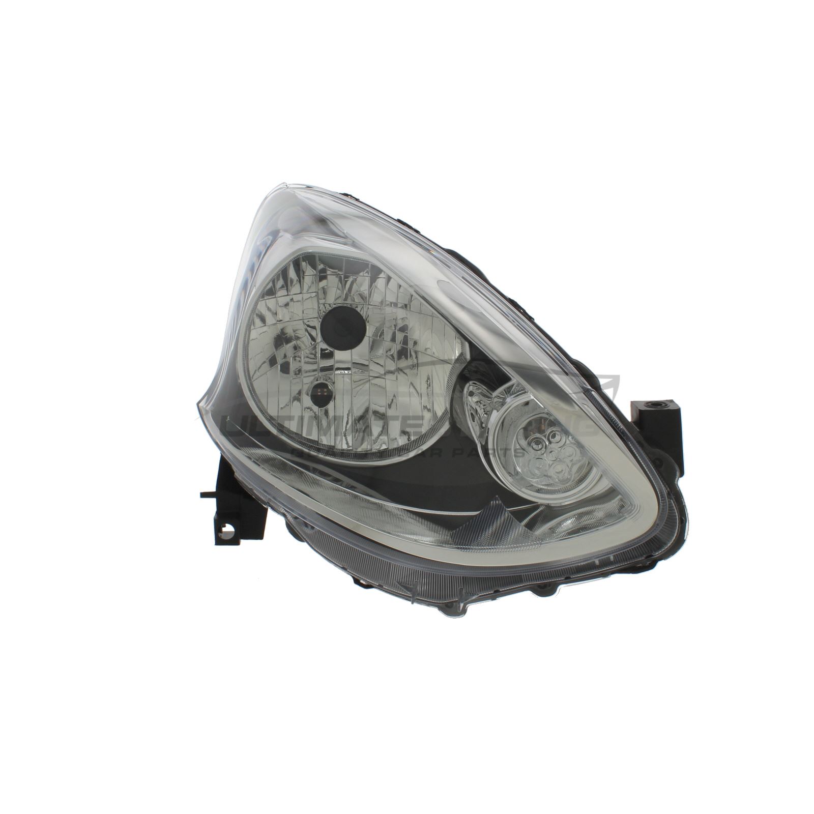 thumbnail image 2 of Ultimate Components Driver Side Headlight – For Nissan Micra K13 Hatchback 2013-2017 – Black Inner, Halogen, RHD 2 of 4
