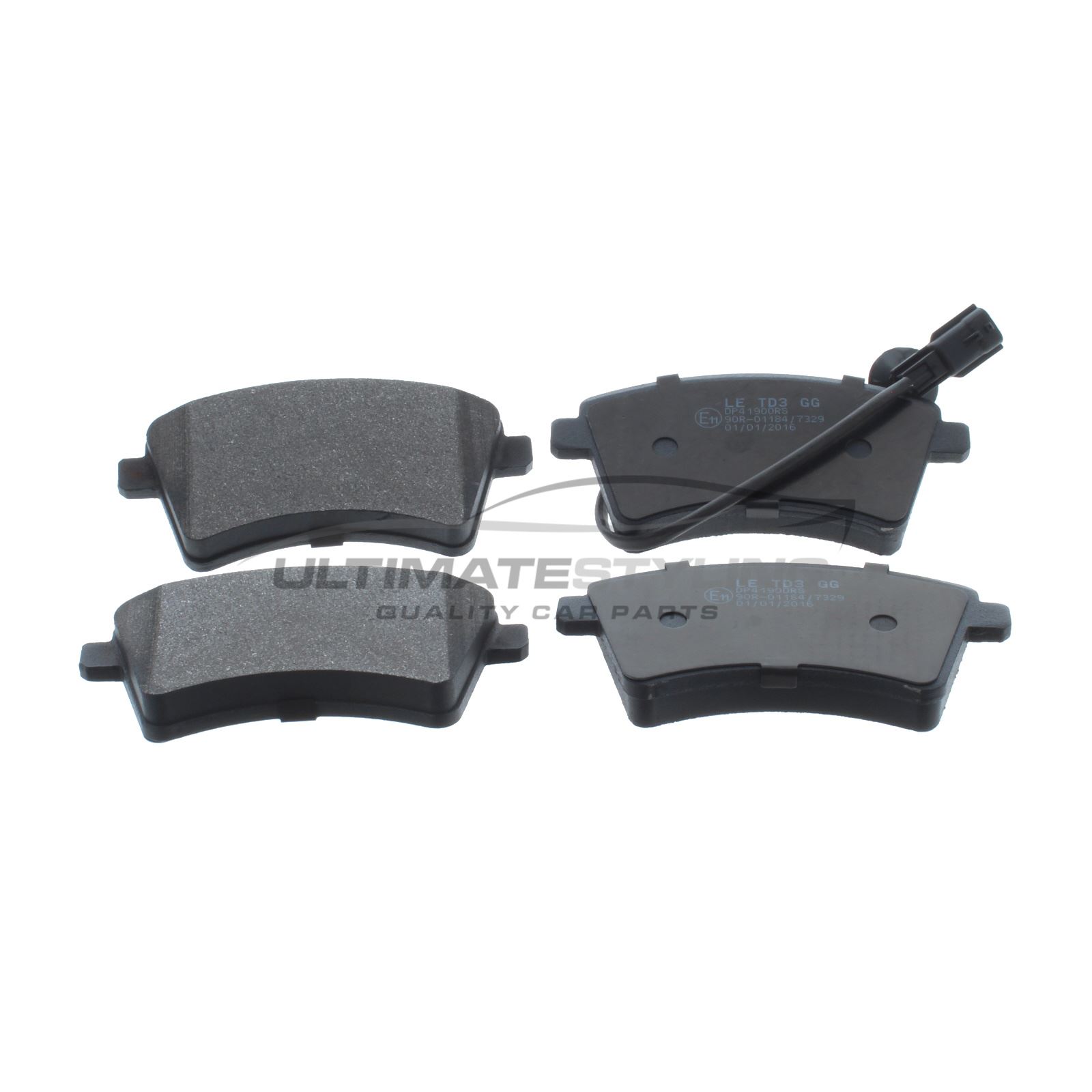 Renault Kangoo Mk2 Van 12//2015-/> 1.5 Front Brake Pads Set W131-H62-T18.5