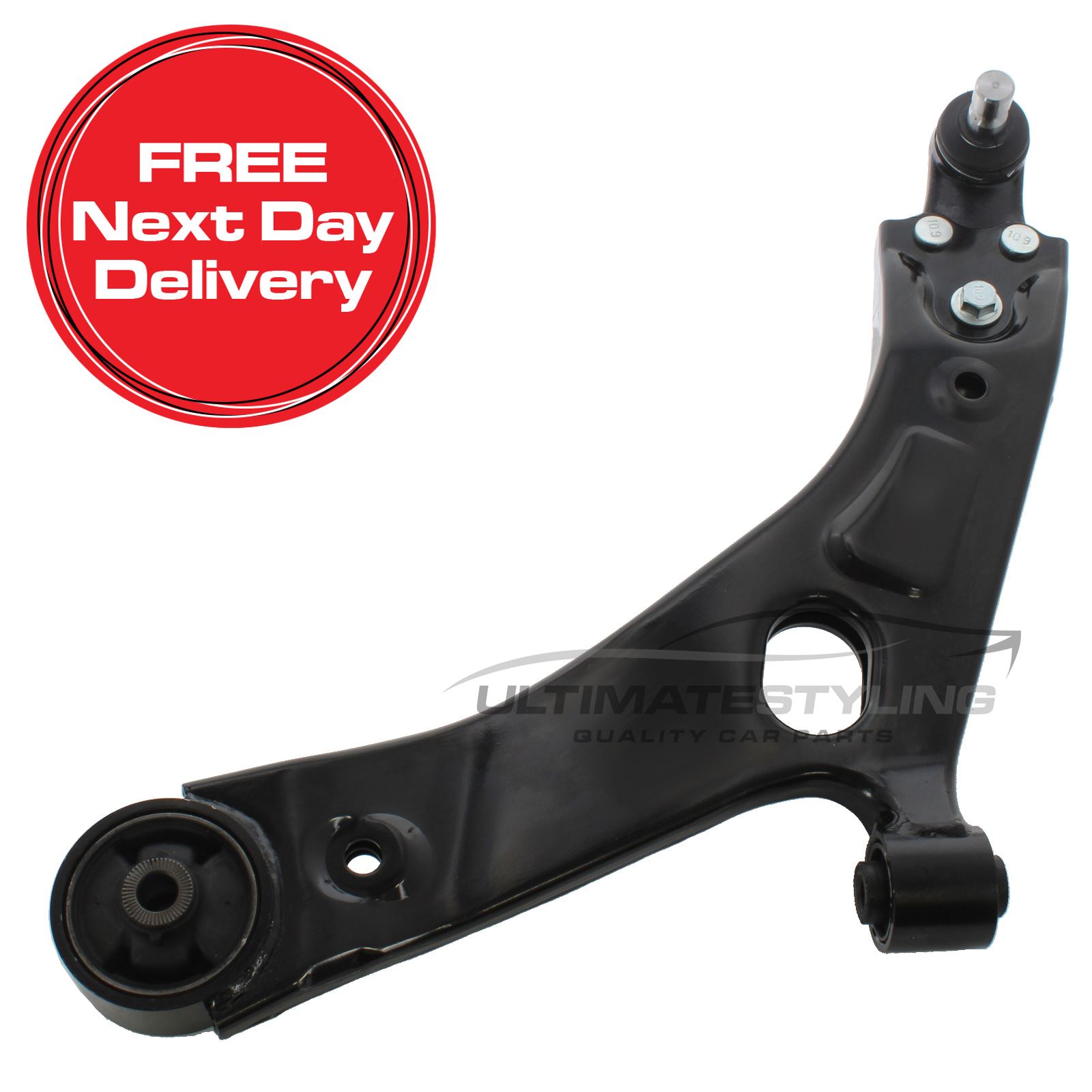 Ultimate Styling Front Lower Suspension Wishbone Arm For Kia Sportage SL 2010-2016 – Left Hand, Passenger Side, With Ball Joint