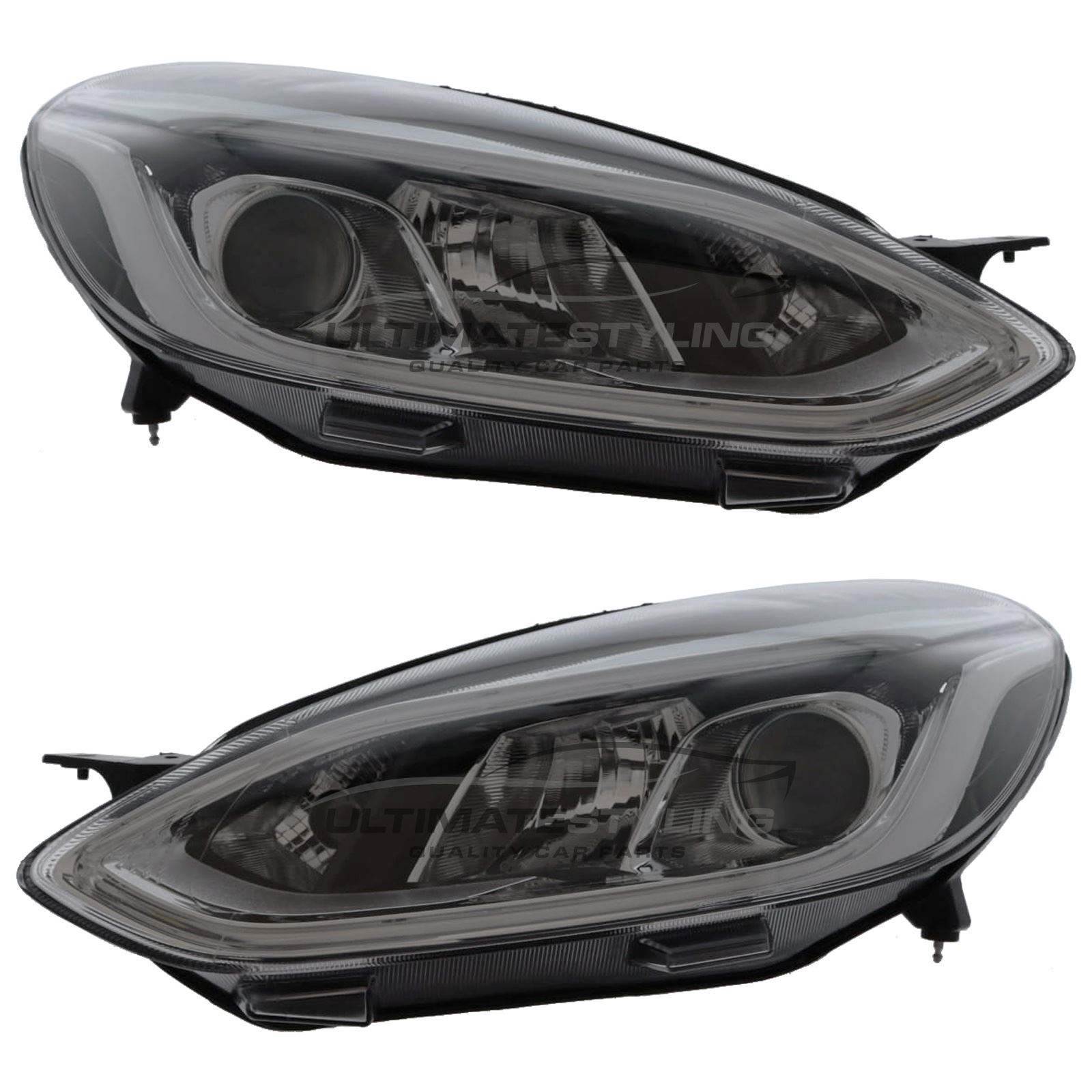 Headlights Ford Fiesta Mk8 B479 2017-2020 Projector With LED DRL