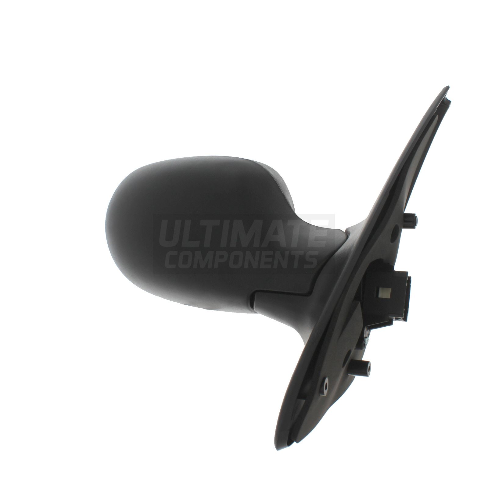 Ultimate Styling Right Side Electric Wing Mirror For Renault Clio Mk3 2005-2009 – Black Textured, Heated, Aspherical Glass