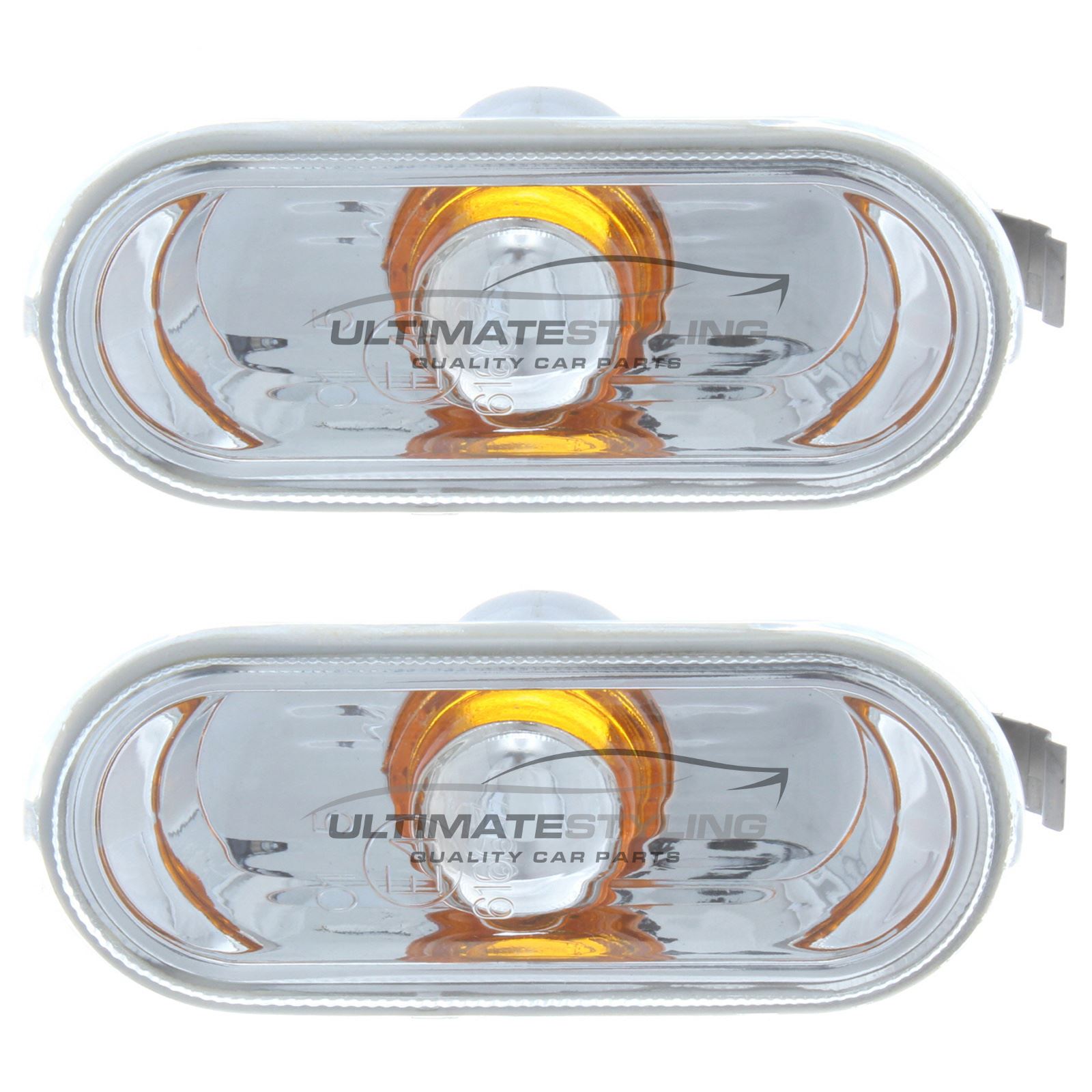 thumbnail image 2 of Pair Of Crystal Clear Side Indicator Repeaters For Seat Leon 2004-2013 2 of 6