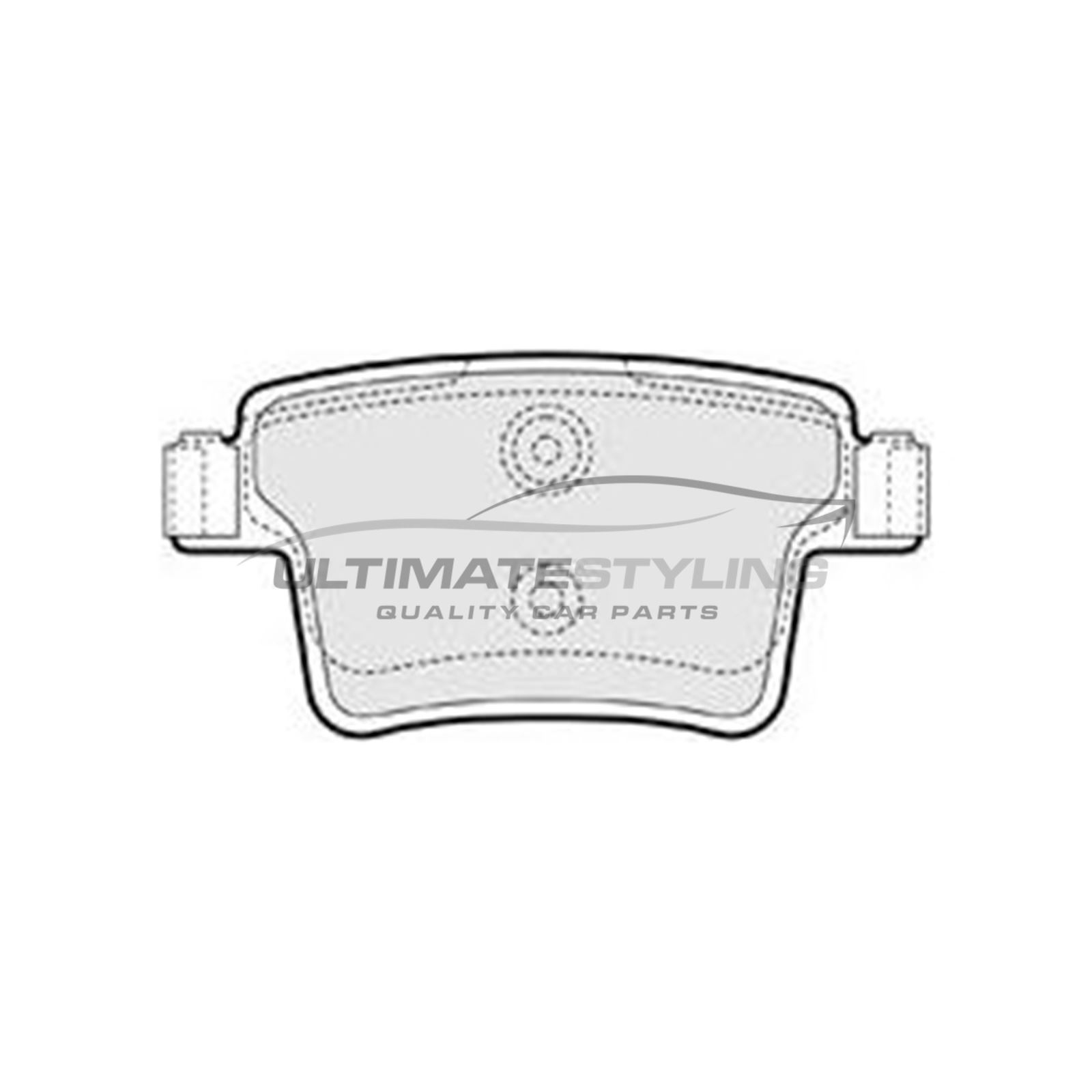 Jaguar X-Type X400 Estate 2001-2005 2.0 2.5 3.0 Pastillas De Freno Trasero Conjunto W116-H52-T17