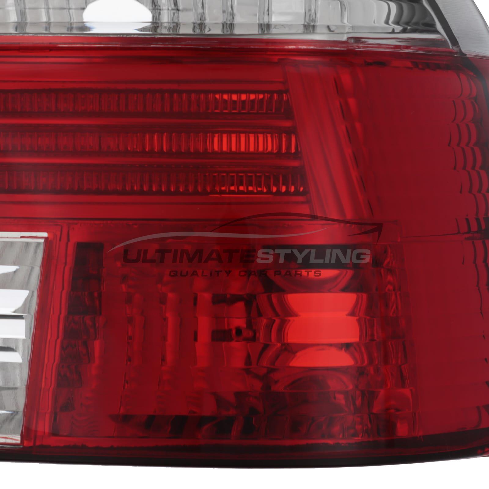 BMW E39 5 Series Rear Back Lights Crystal Red Clear Tail 1996-2000