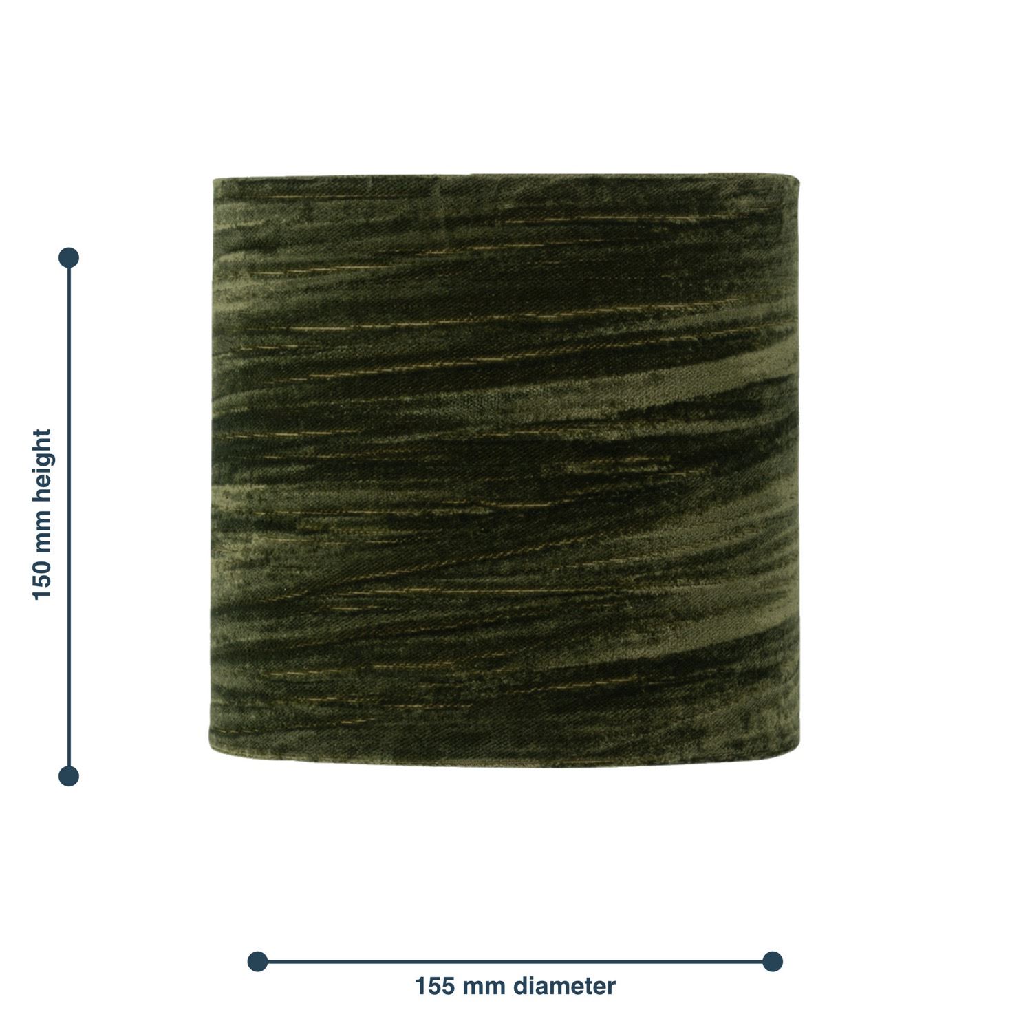 Modern Crushed Velvet 15cm Table Lamp Lightshade - Picture 10 of 10