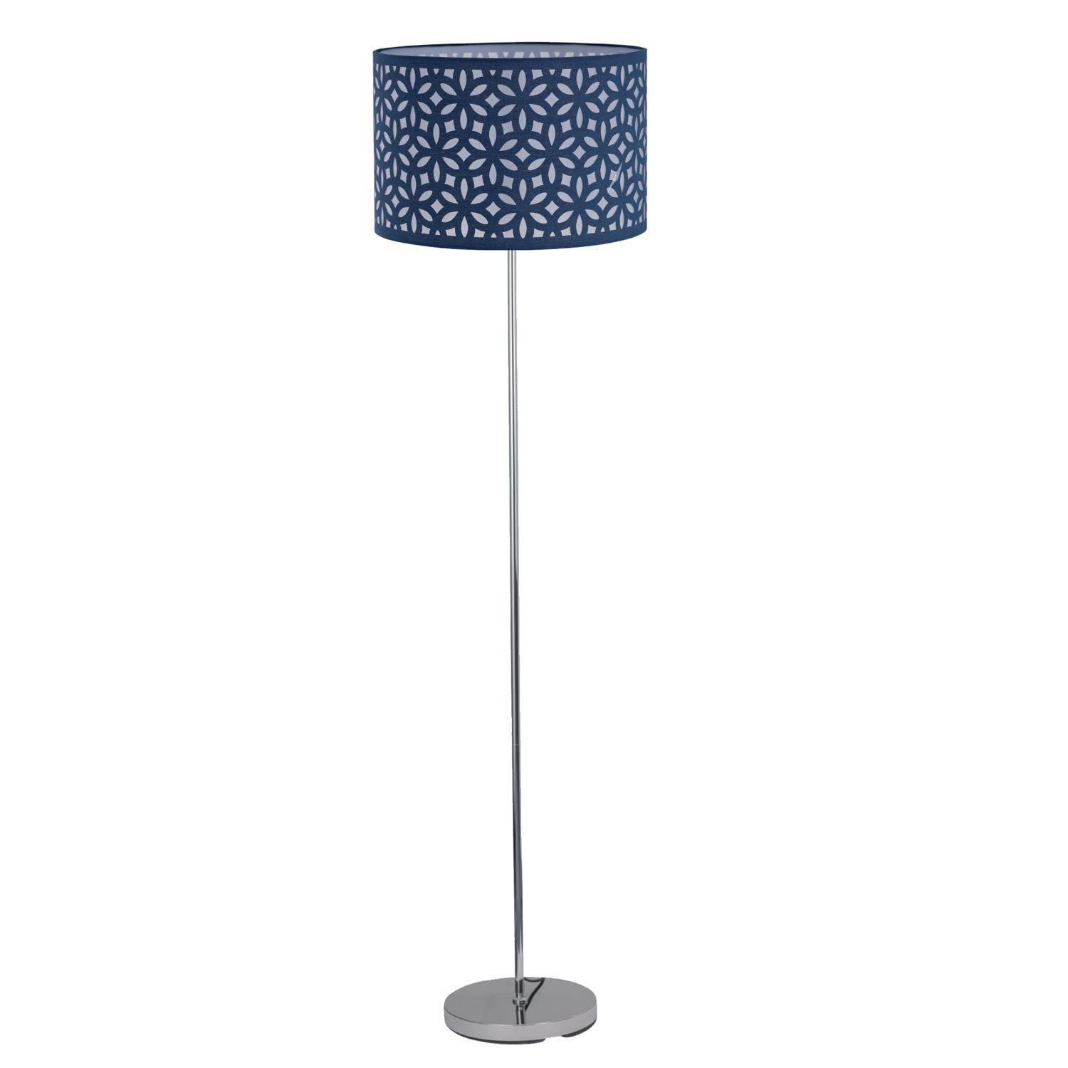 Moderne 150cm Stehleuchte Stehlampe mit lasergeschnittenem Stoffschirm - Bild 2 von 16
