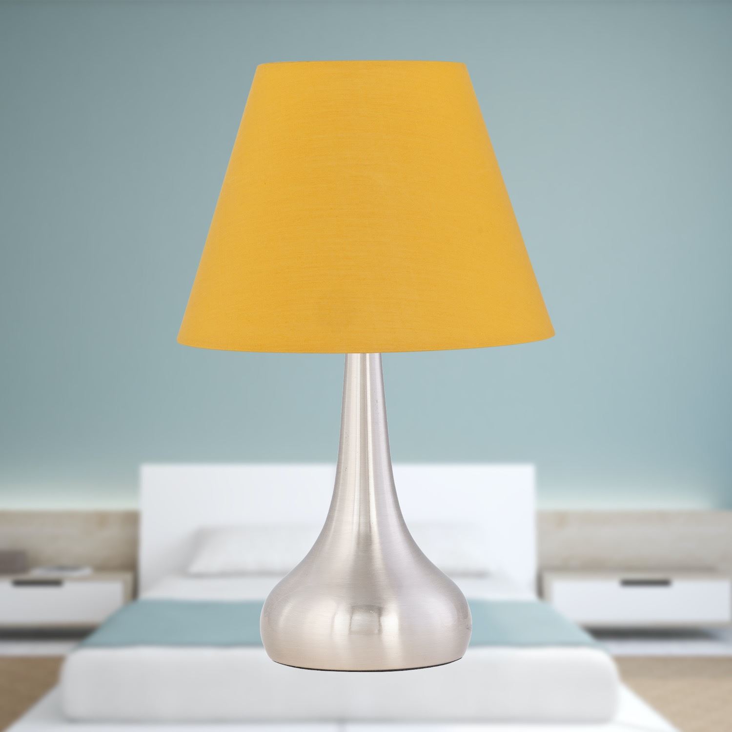 Modern 20cm Tapered Fabric Shades for Table Lamp Bedside Lampshade - Picture 25 of 37