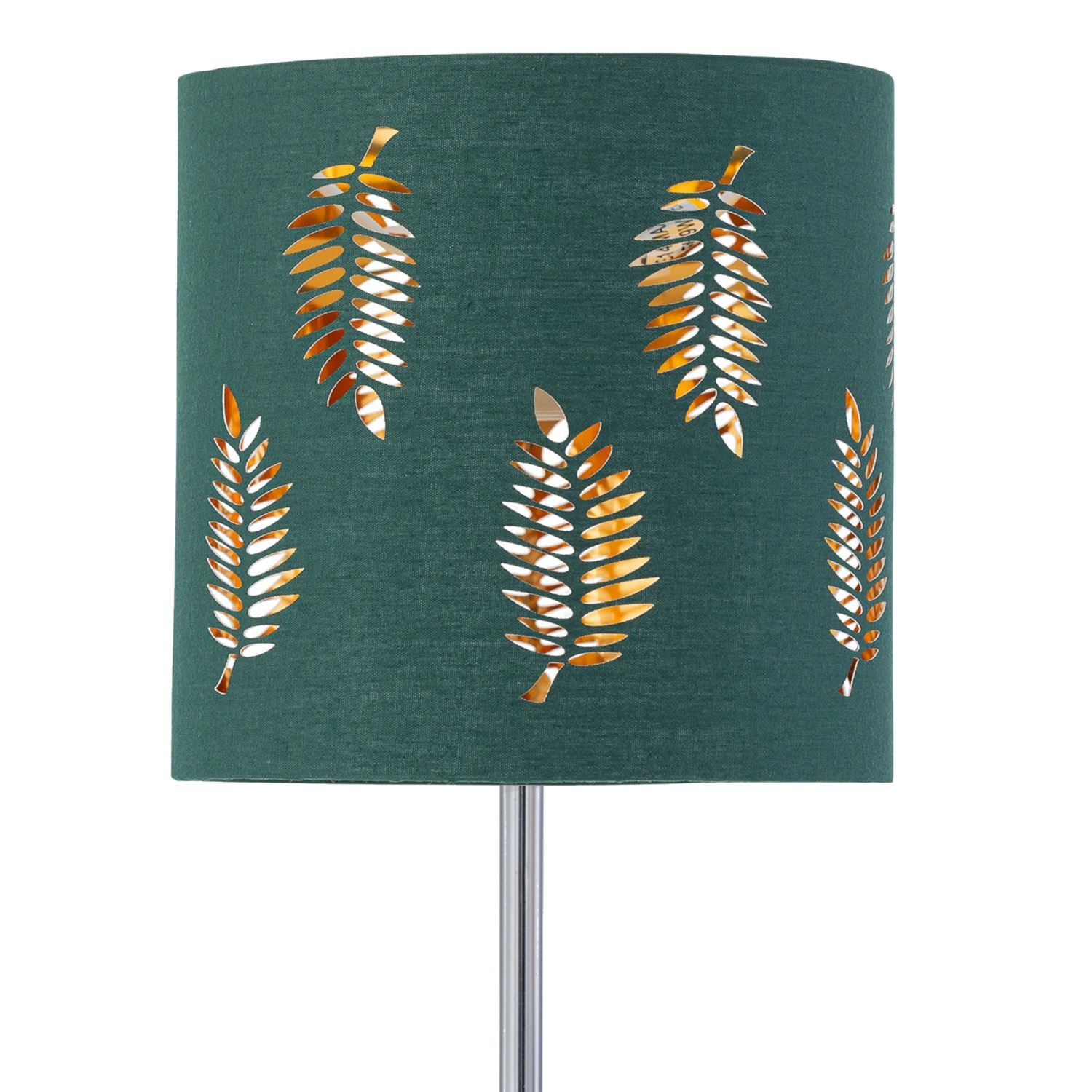 Modern 15cm Table Lamp Shade with Fern Leaf Cut Out Design - Picture 5 of 19