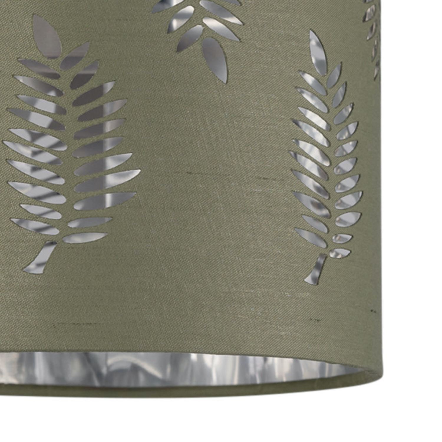 Modern Leaf Fern Cut Out 15.5cm Table Lamp Shade Lightshade - Picture 4 of 13