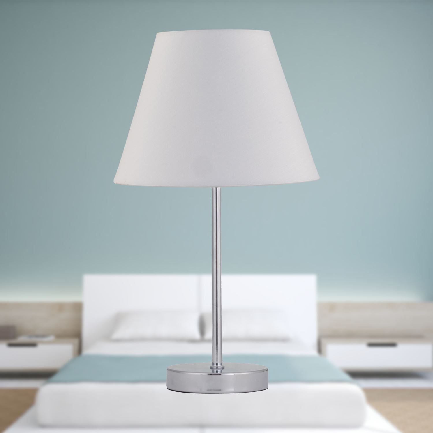 Modern 20cm Tapered Fabric Shades for Table Lamp Bedside Lampshade - Picture 36 of 37